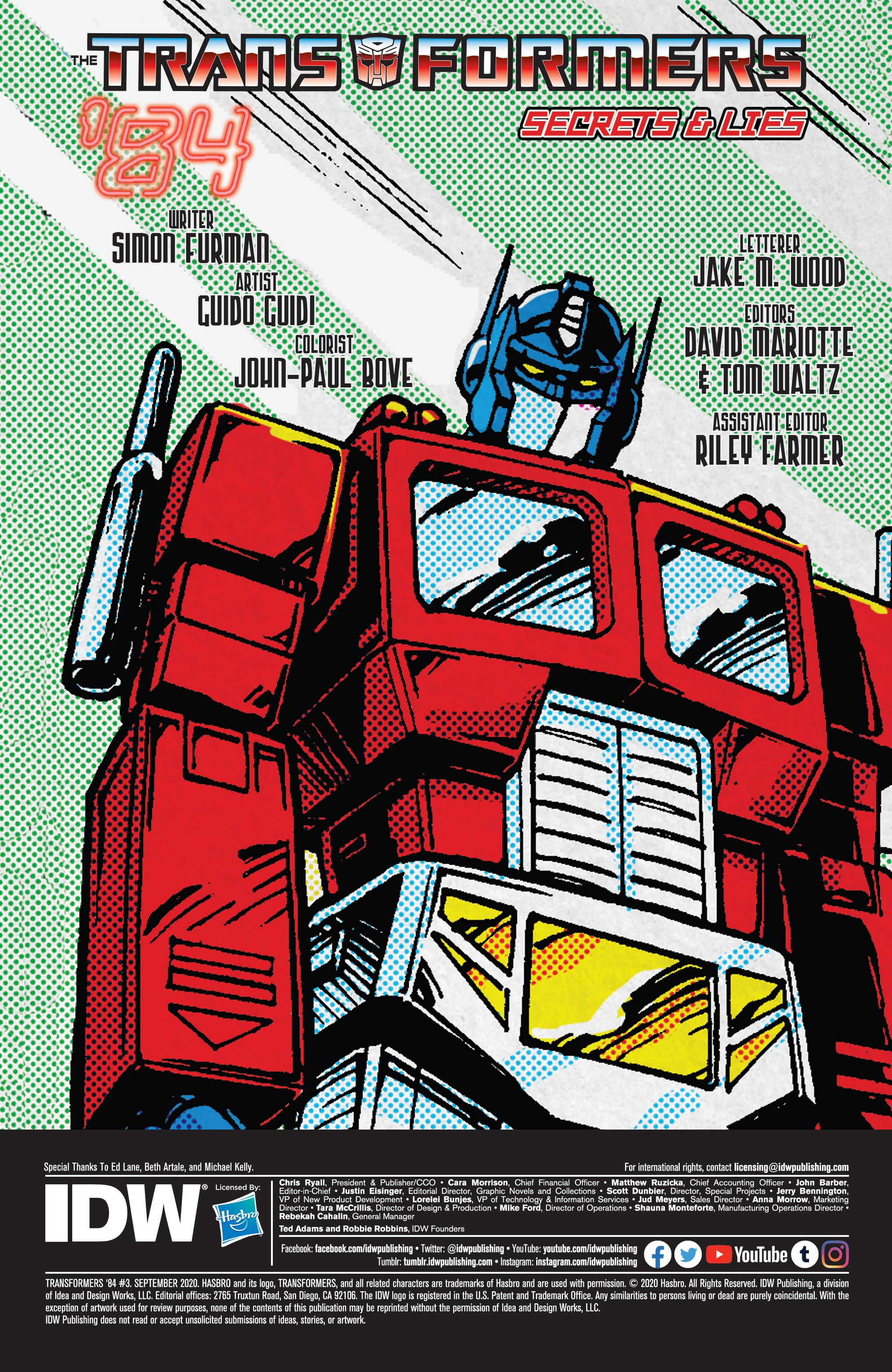 Read online Transformers '84: Secrets and Lies comic -  Issue #3 - 2