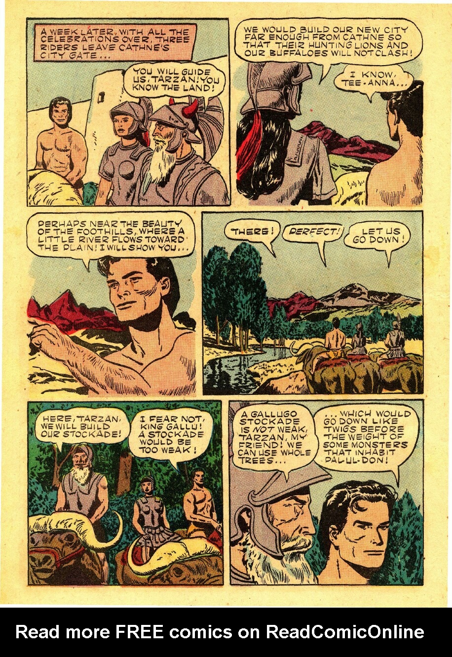 Read online Tarzan (1948) comic -  Issue #46 - 16