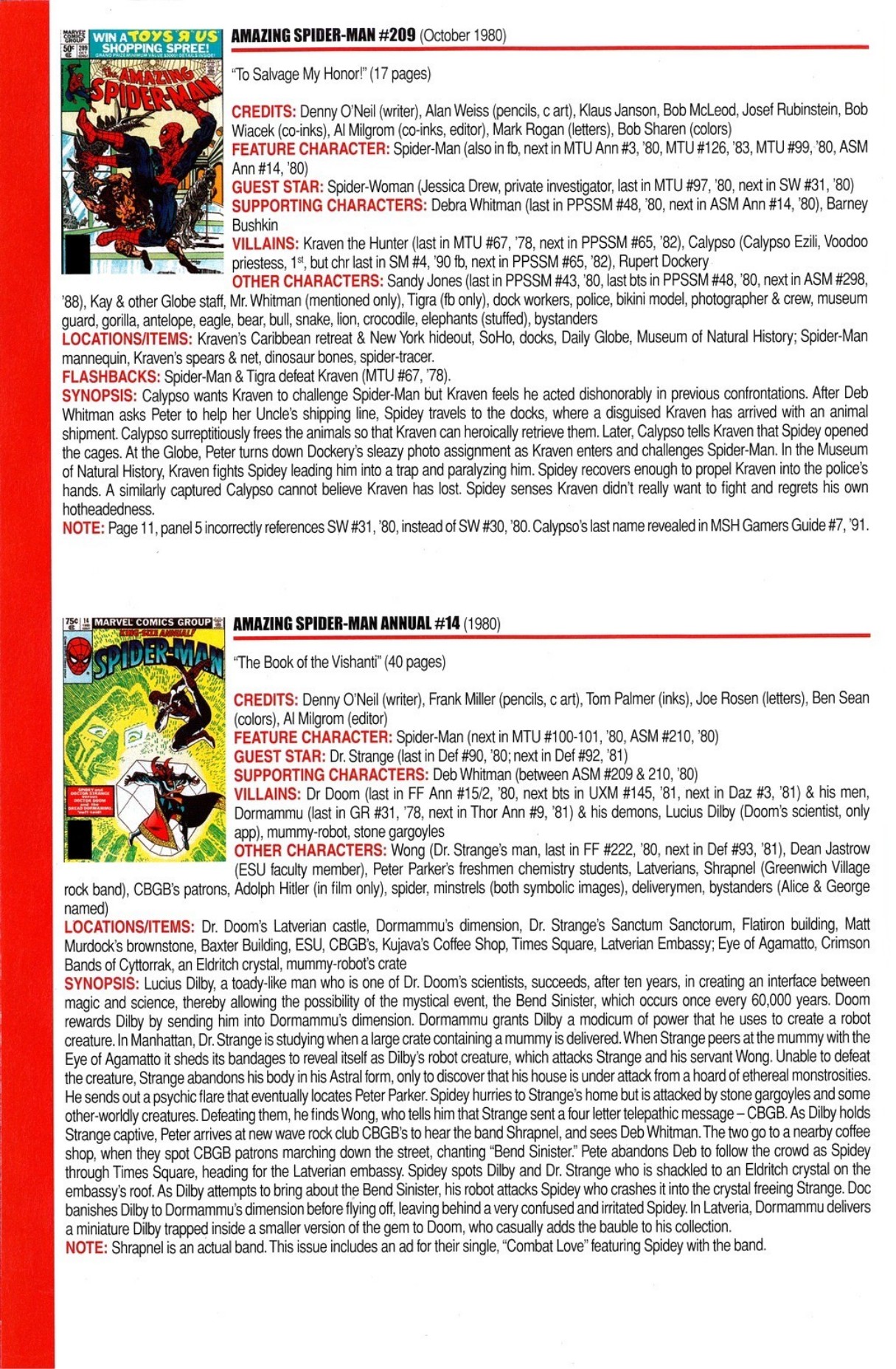Read online Official Index to the Marvel Universe comic -  Issue #5 - 8