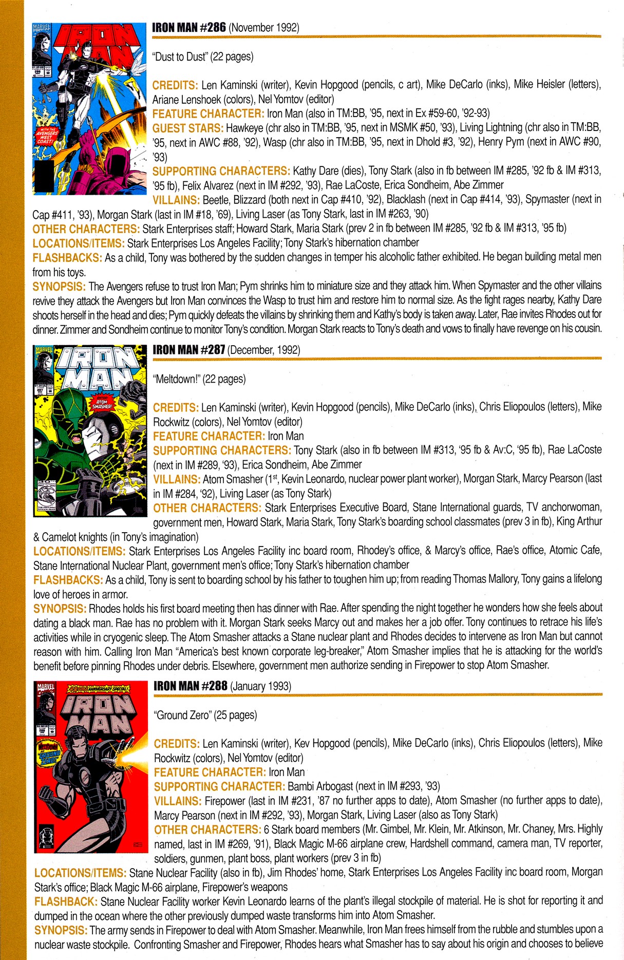 Read online Official Index to the Marvel Universe comic -  Issue #8 - 40