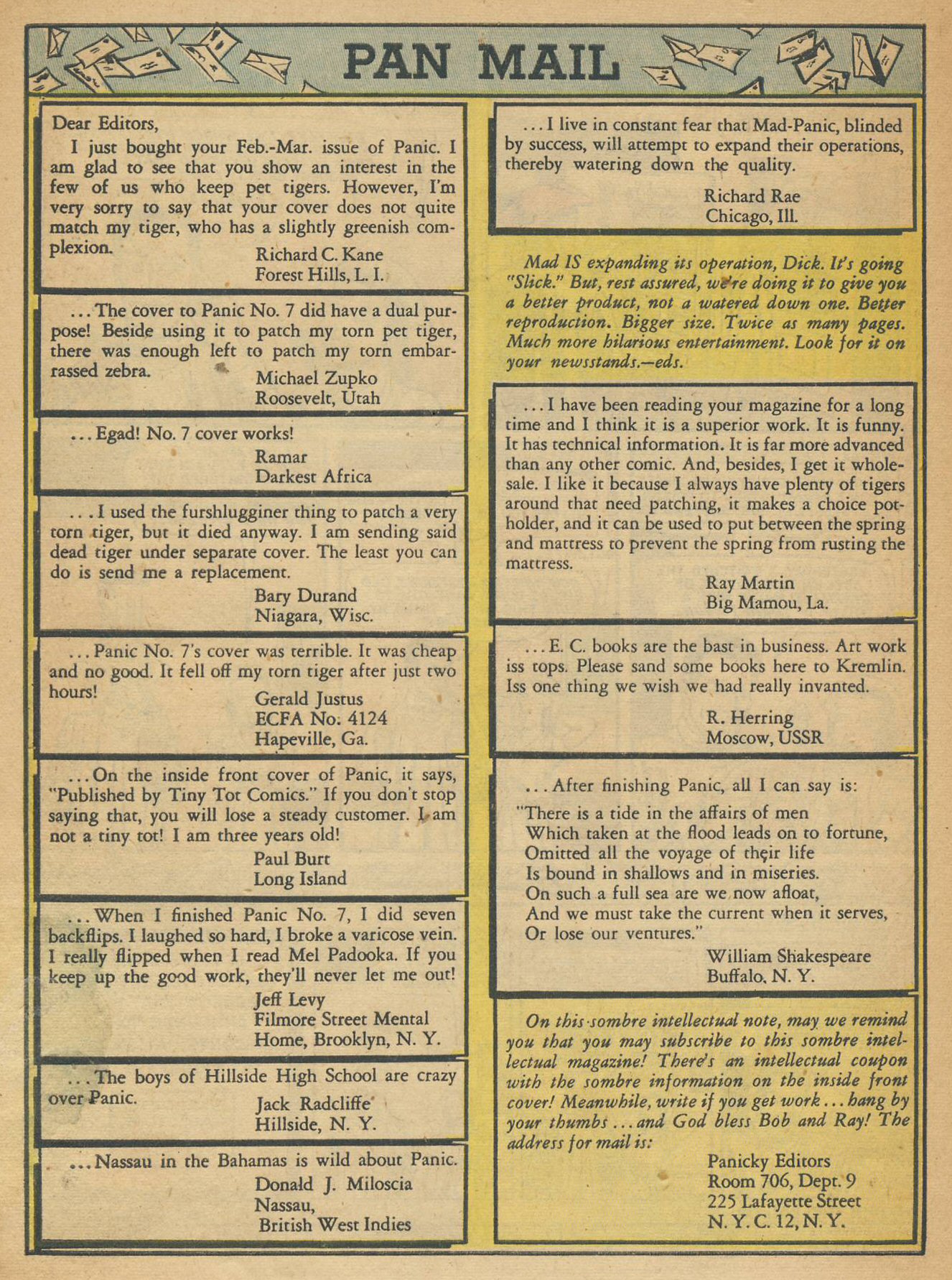 Read online Panic comic -  Issue #9 - 10