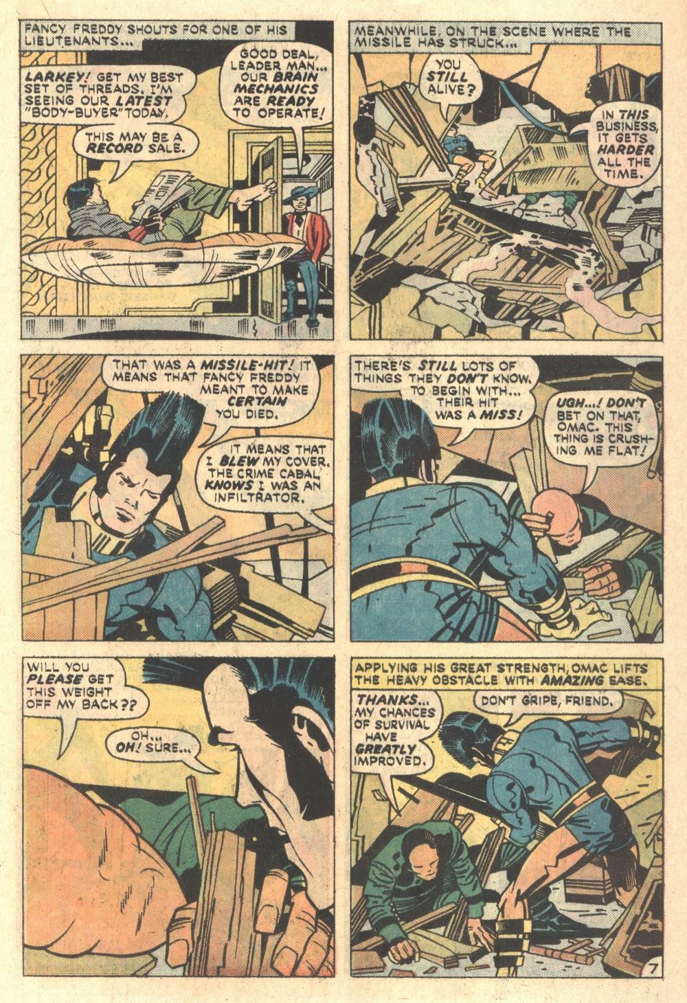 Read online OMAC (1974) comic -  Issue #5 - 7