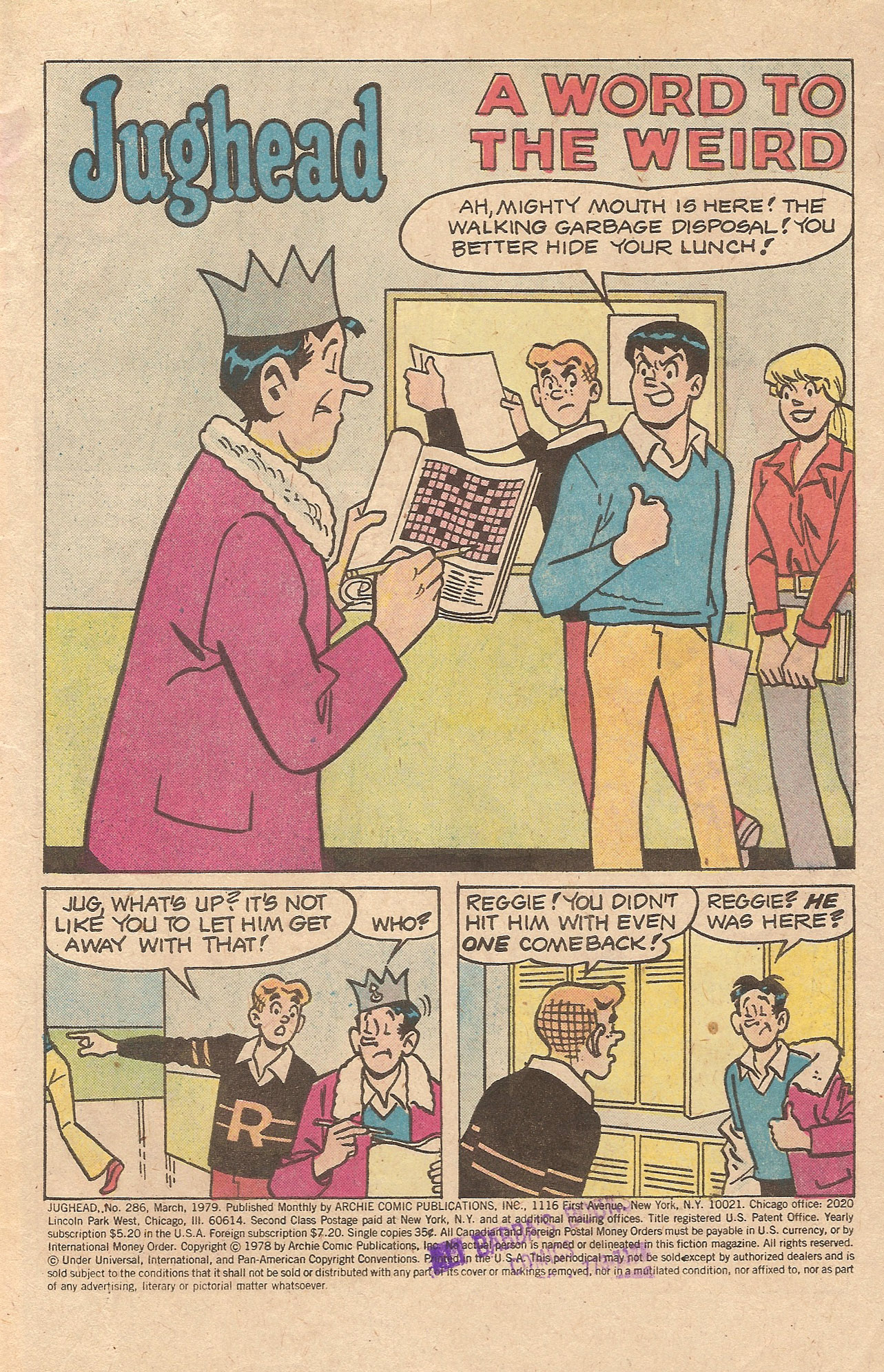 Read online Jughead (1965) comic -  Issue #286 - 3