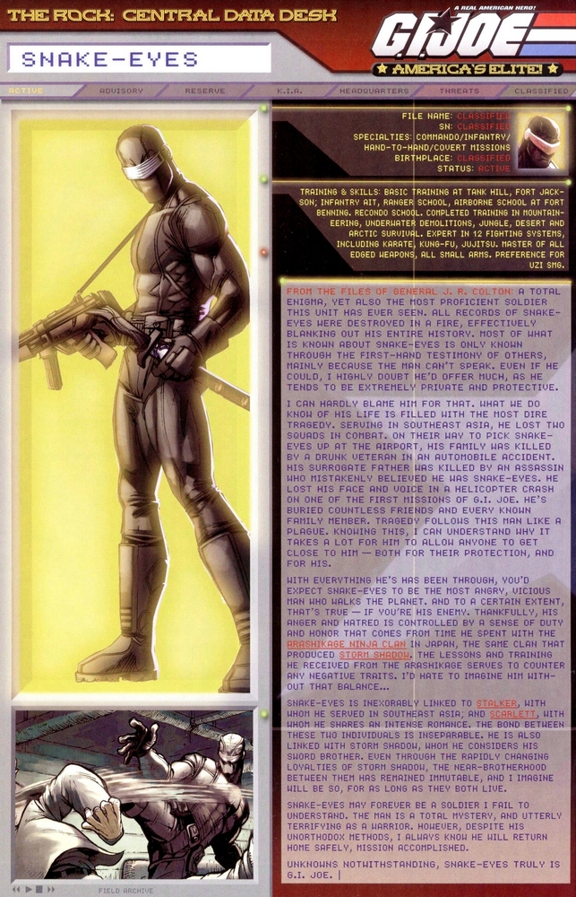 Read online G.I. Joe: Data Desk Handbook comic -  Issue #1 - 10