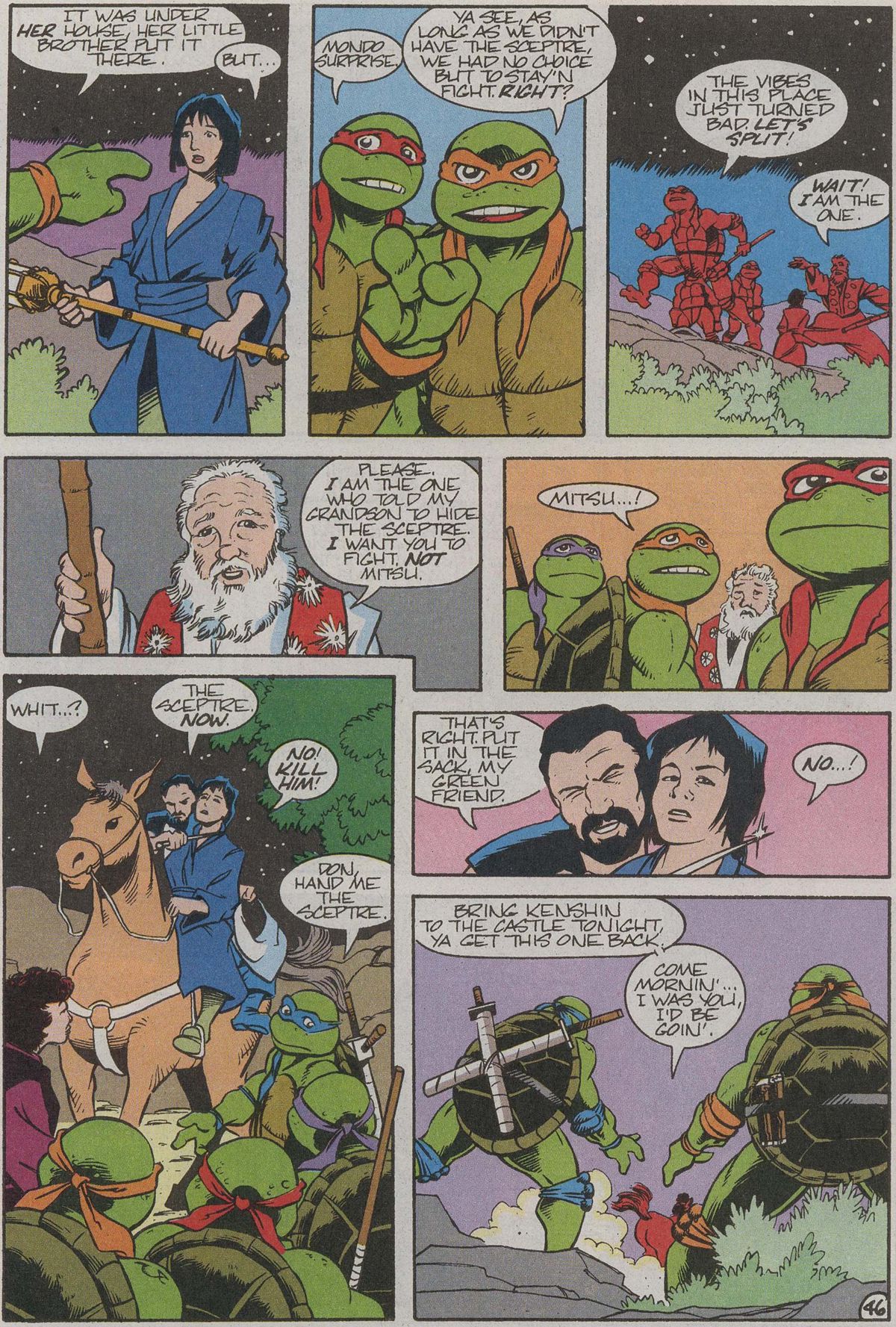 Read online Teenage Mutant Ninja Turtles III The Movie: The Turtles Are Back...In Time! comic -  Issue # Full - 47