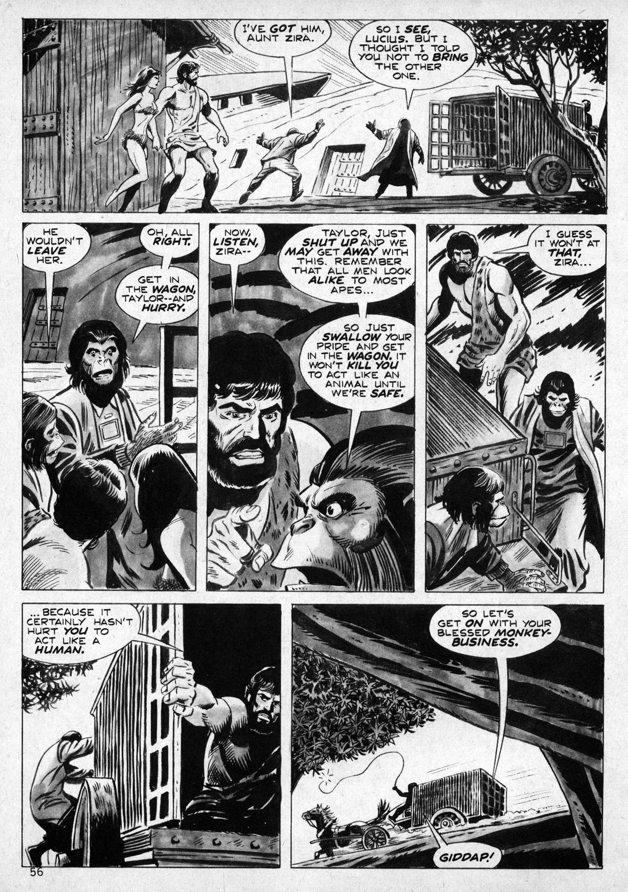 Read online Planet of the Apes comic -  Issue #5 - 52