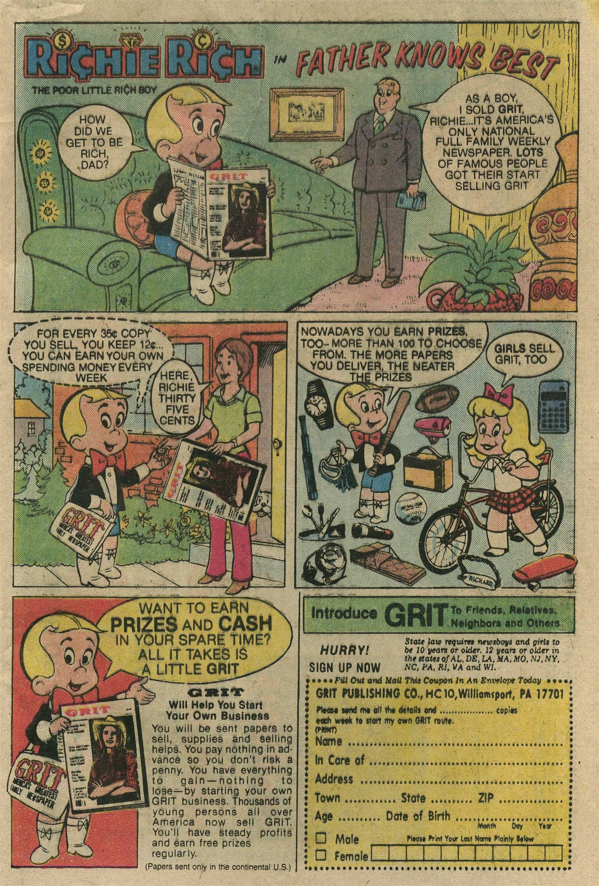 Read online Richie Rich & His Girl Friends comic -  Issue #4 - 33