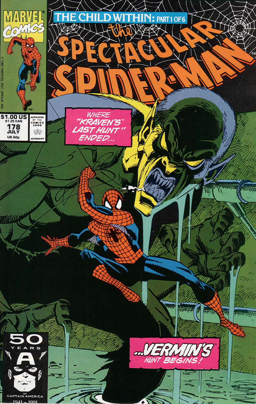 Read online The Spectacular Spider-Man (1976) comic -  Issue #178 - 1