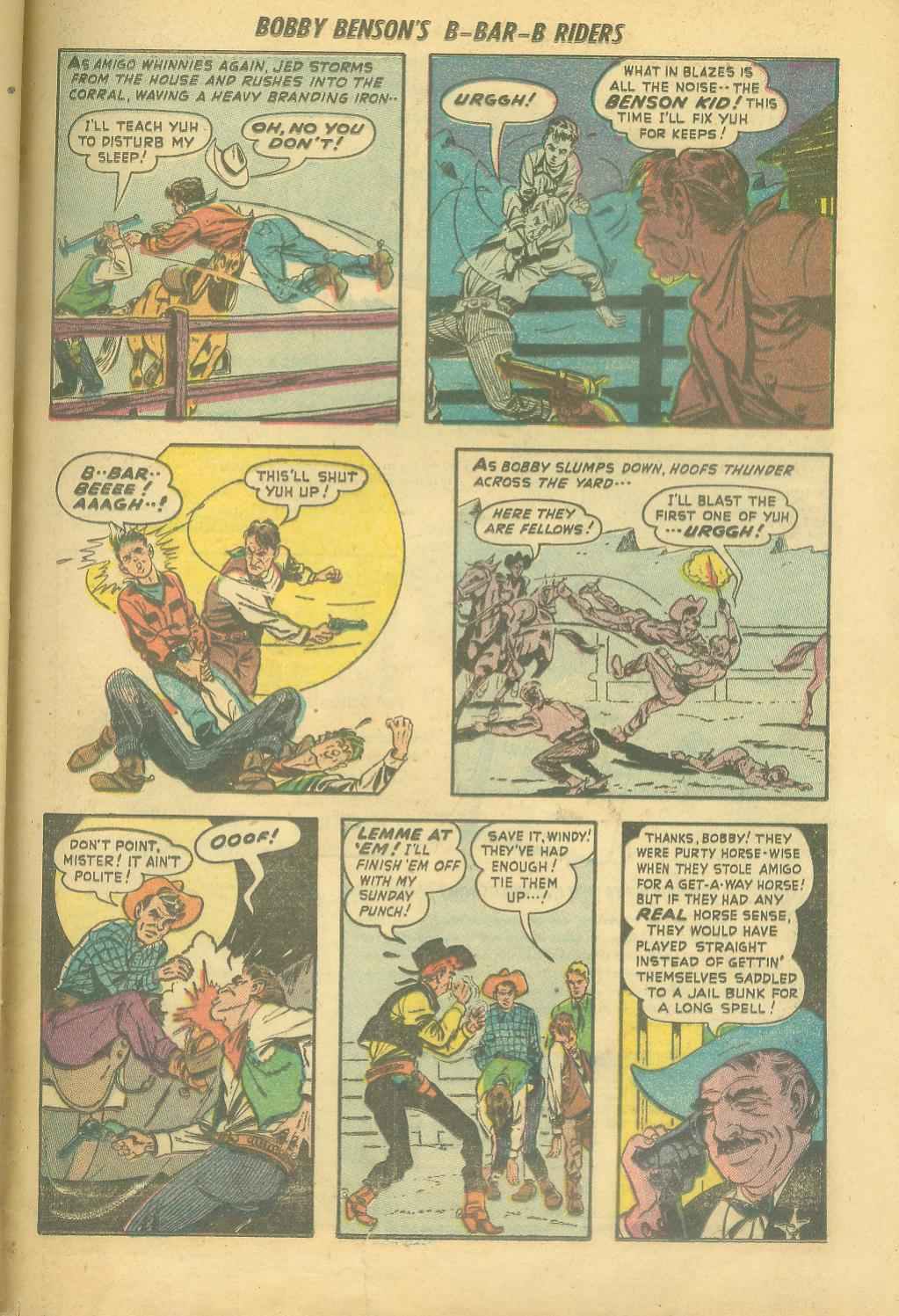 Read online Bobby Benson's B-Bar-B Riders comic -  Issue #6 - 33