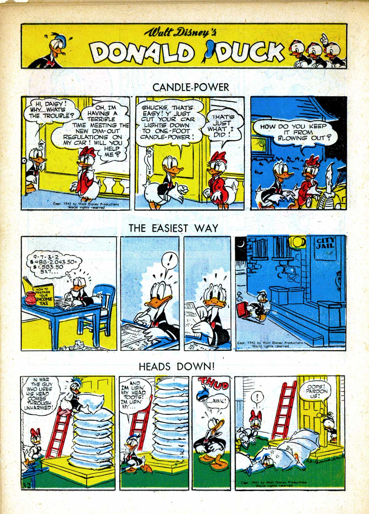 Read online Walt Disney's Comics and Stories comic -  Issue #32 - 34