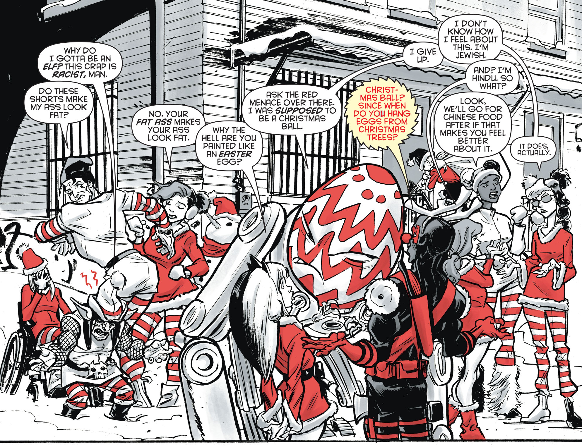 Read online Harley Quinn Black   White   Red comic -  Issue #16 - 16