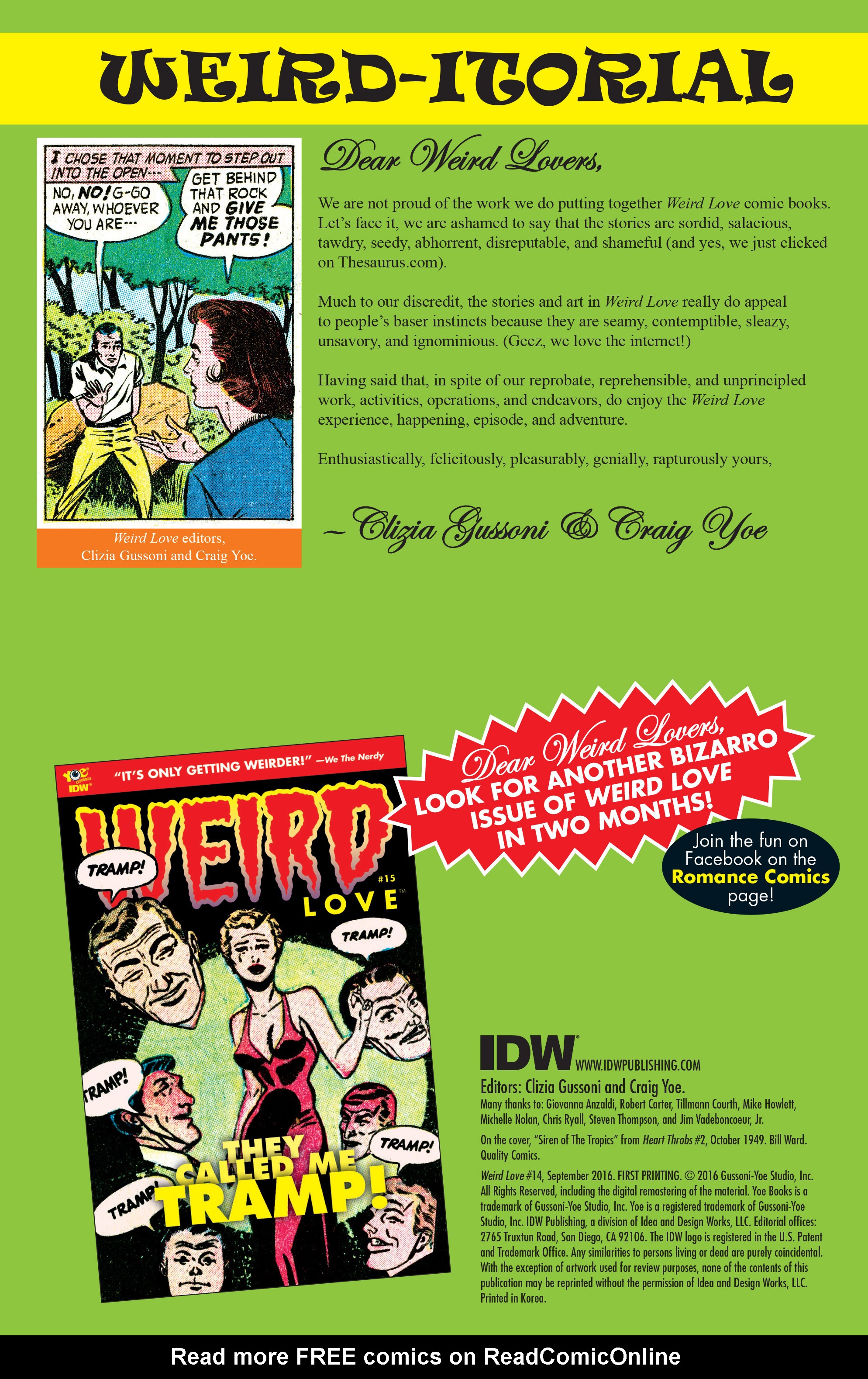 Read online Weird Love comic -  Issue #14 - 2