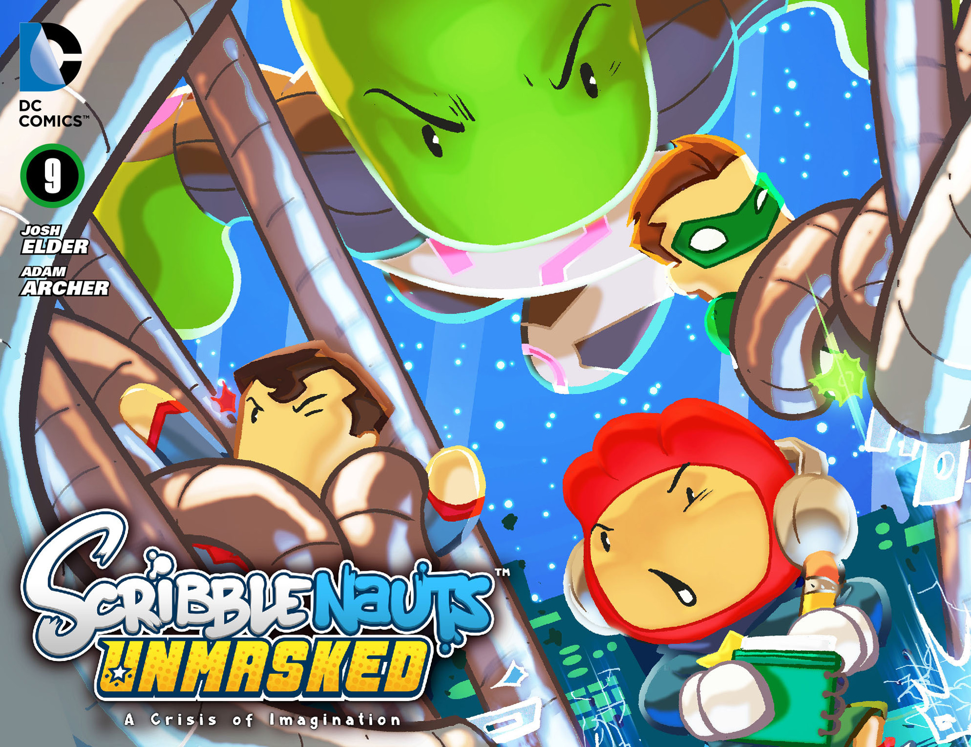 Read online Scribblenauts Unmasked: A Crisis of Imagination comic -  Issue #9 - 1