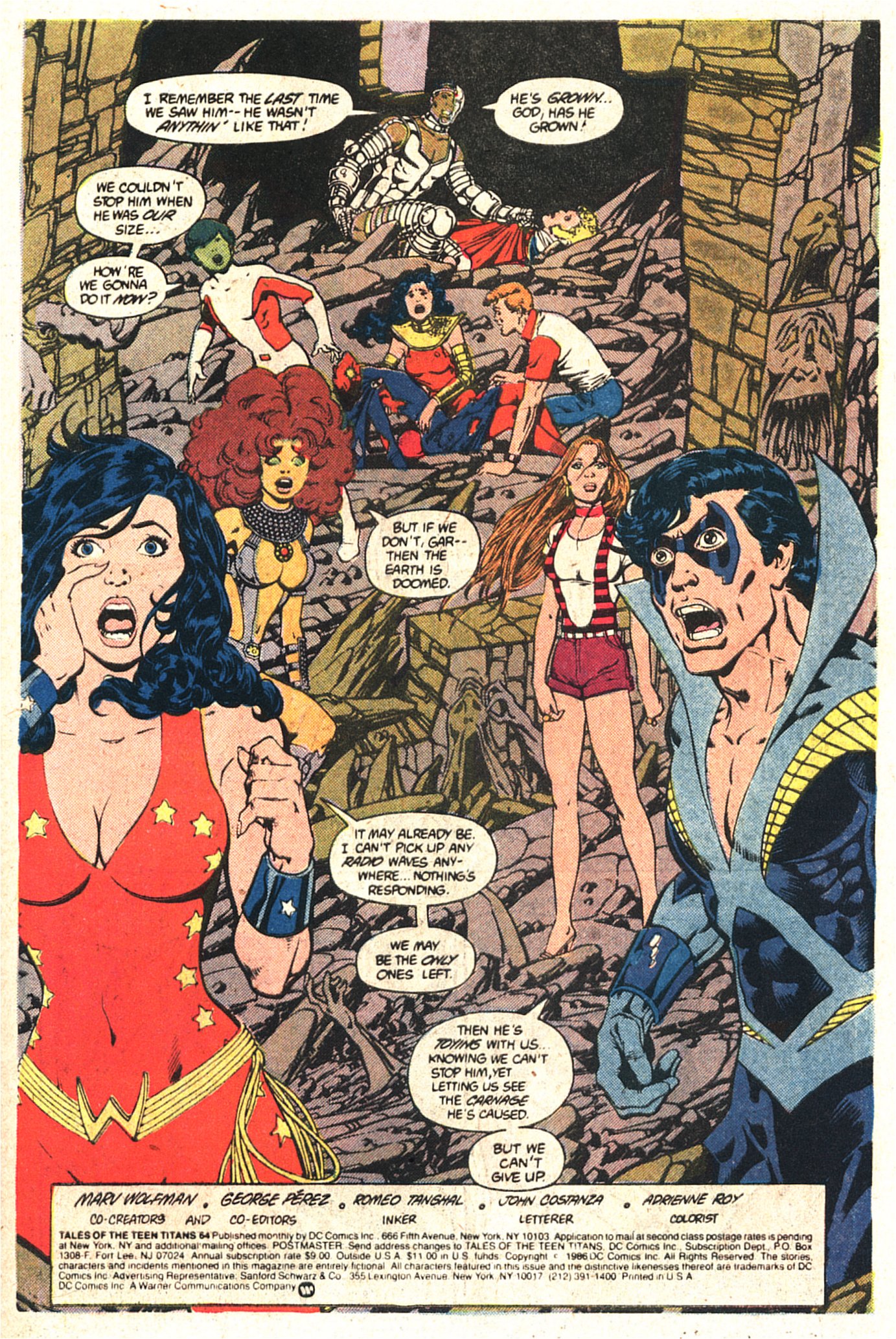 Read online Tales of the Teen Titans comic -  Issue #64 - 2