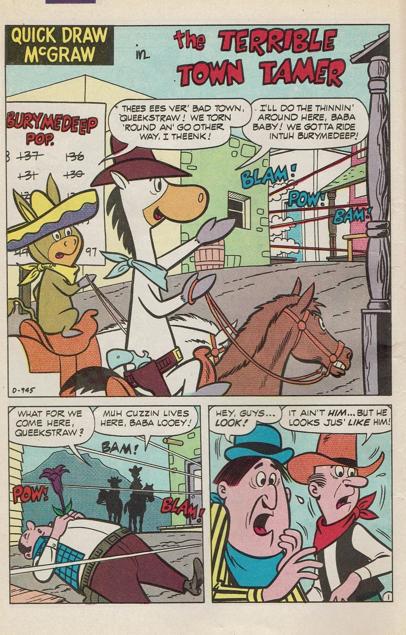 Read online Huckleberry Hound / Quick Draw McGraw Giant Size Flip Book comic -  Issue # Full - 16