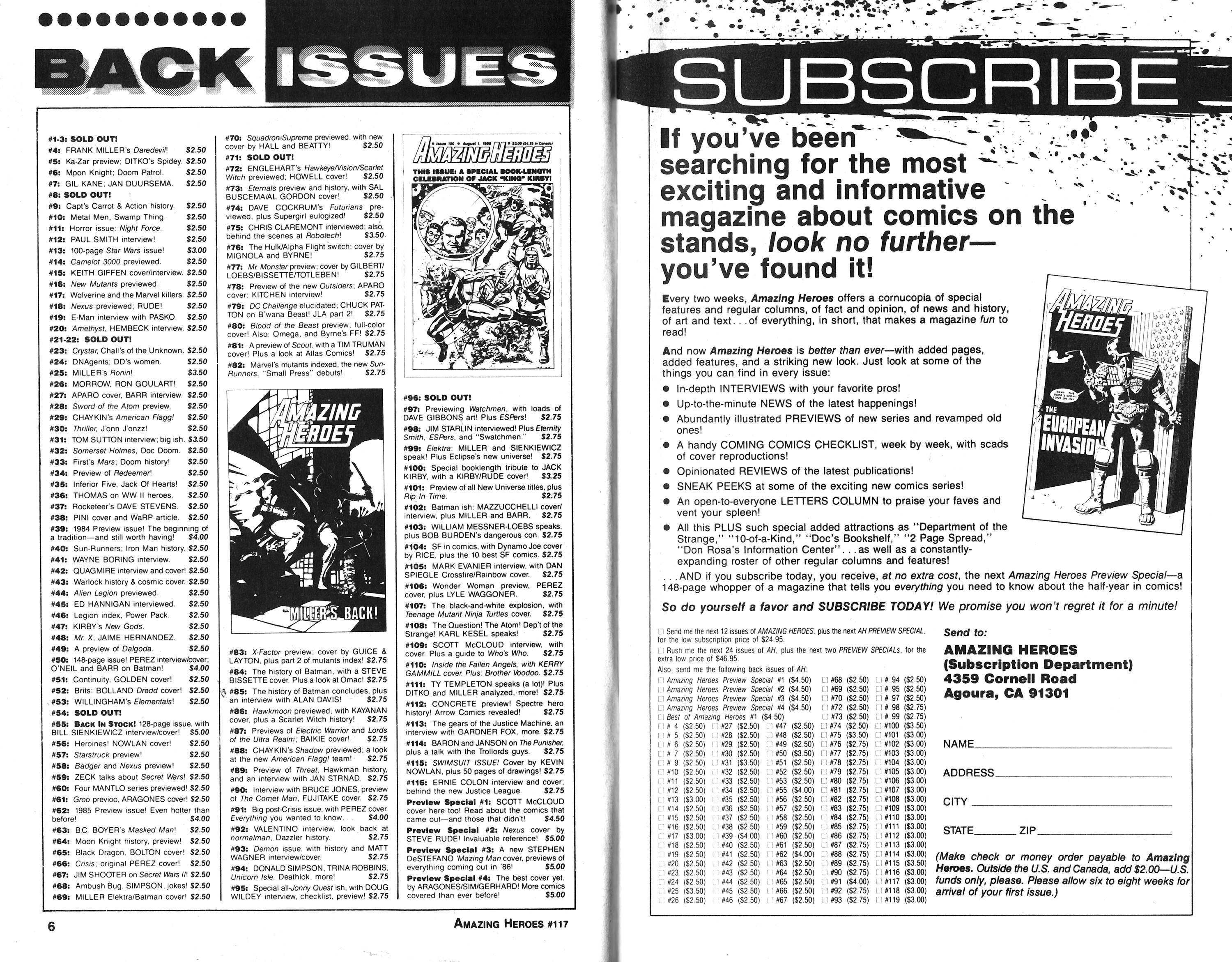 Read online Amazing Heroes comic -  Issue #117 - 4