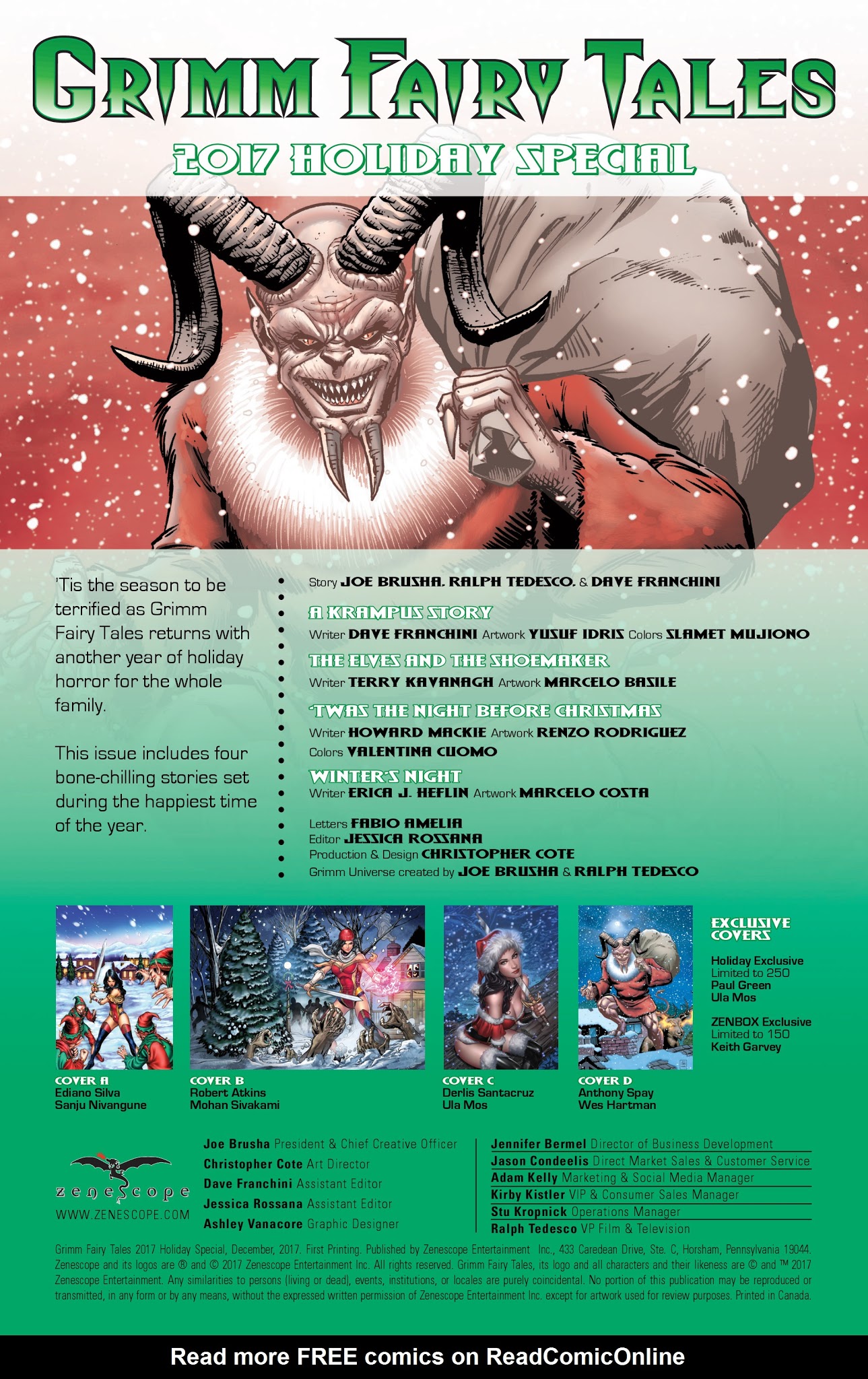 Read online Grimm Fairy Tales: 2017 Holiday Special comic -  Issue # Full - 2