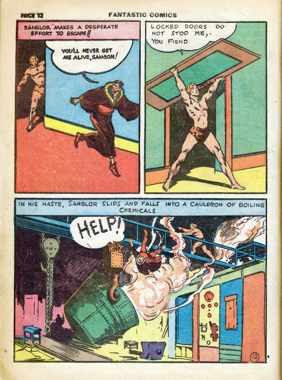 Read online Fantastic Comics comic -  Issue #7 - 14