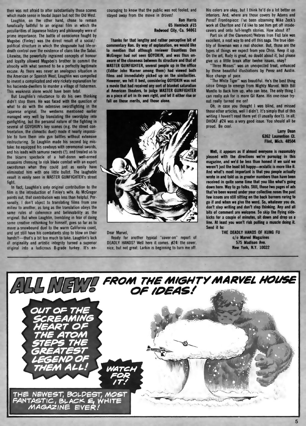 The Deadly Hands of Kung Fu issue 28 - Page 5
