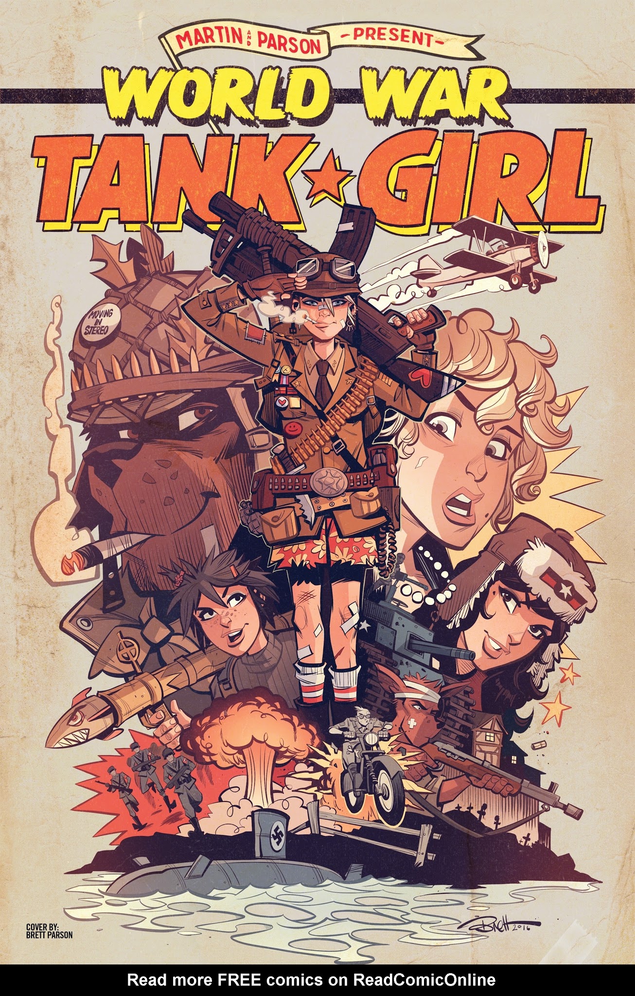 Read online Tank Girl: World War Tank Girl comic -  Issue #4 - 1