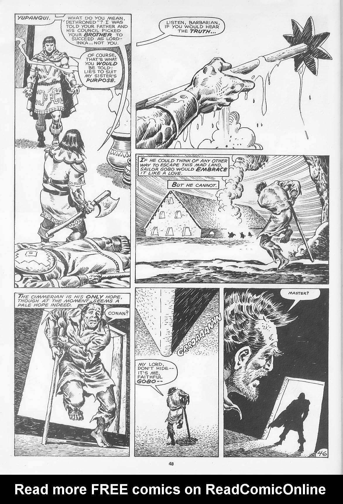 Read online The Savage Sword Of Conan comic -  Issue #166 - 50