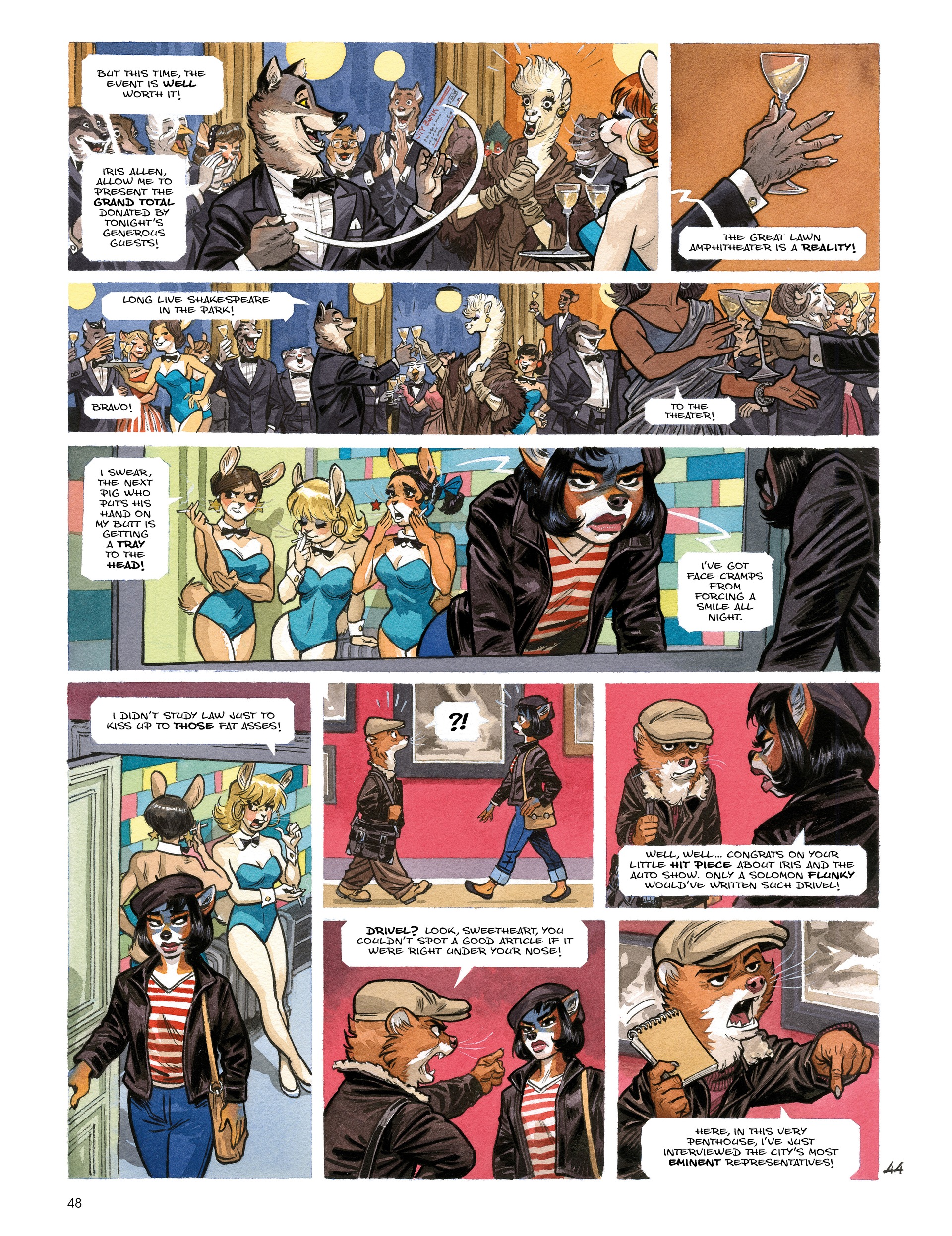 Read online Blacksad: They All Fall Down · Part One comic -  Issue # TPB - 50