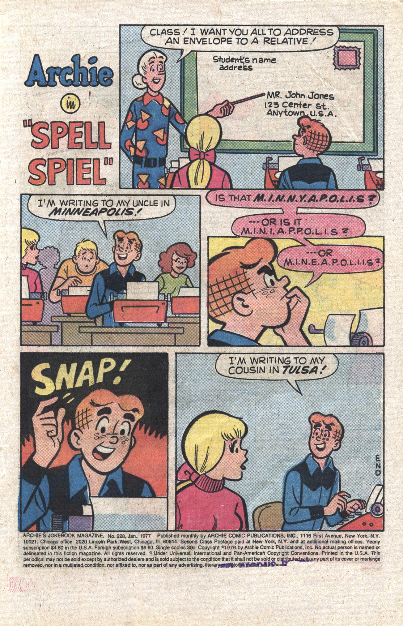 Read online Archie's Joke Book Magazine comic -  Issue #228 - 3
