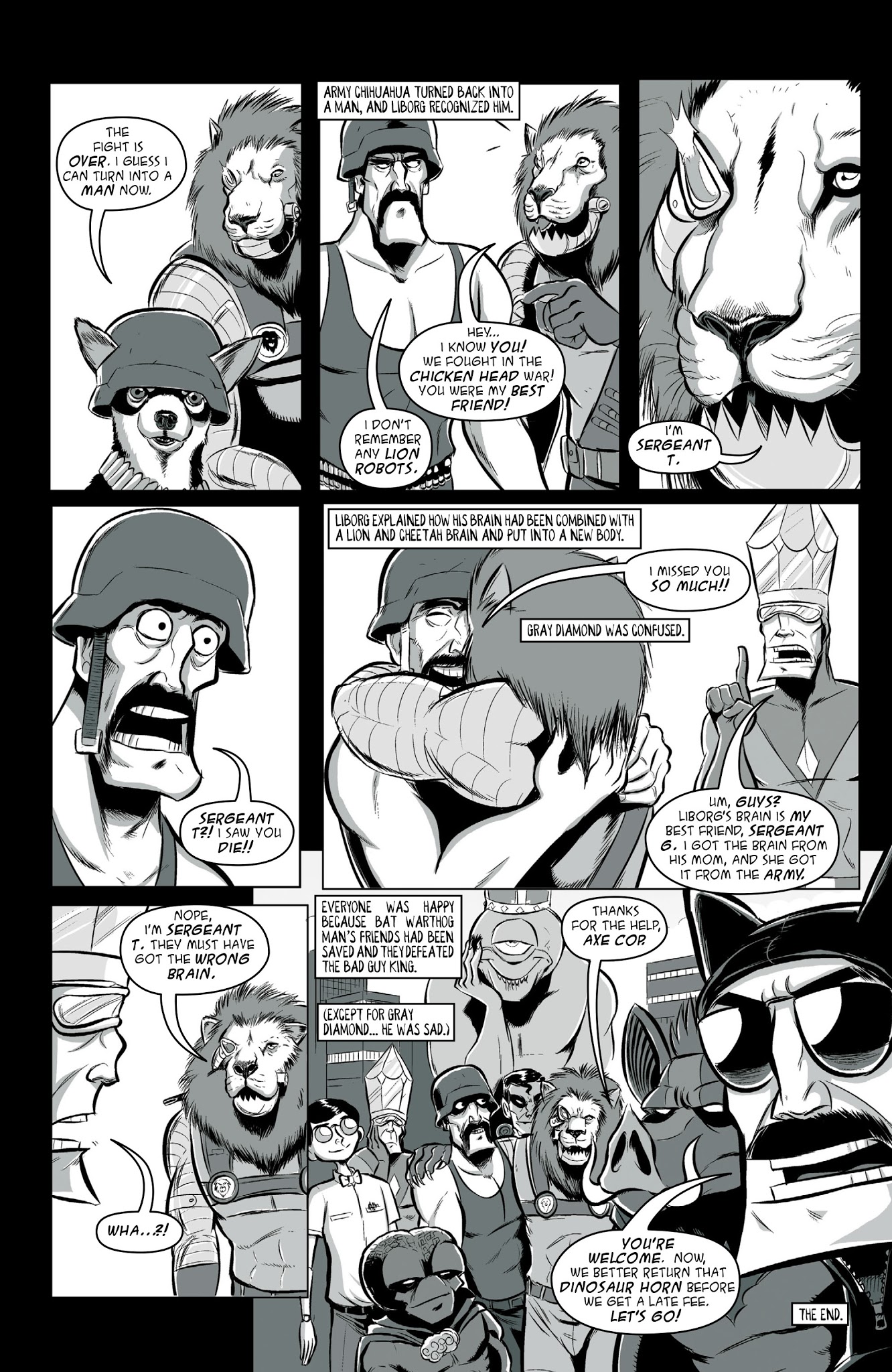 Read online Axe Cop comic -  Issue # TPB 3 - 35