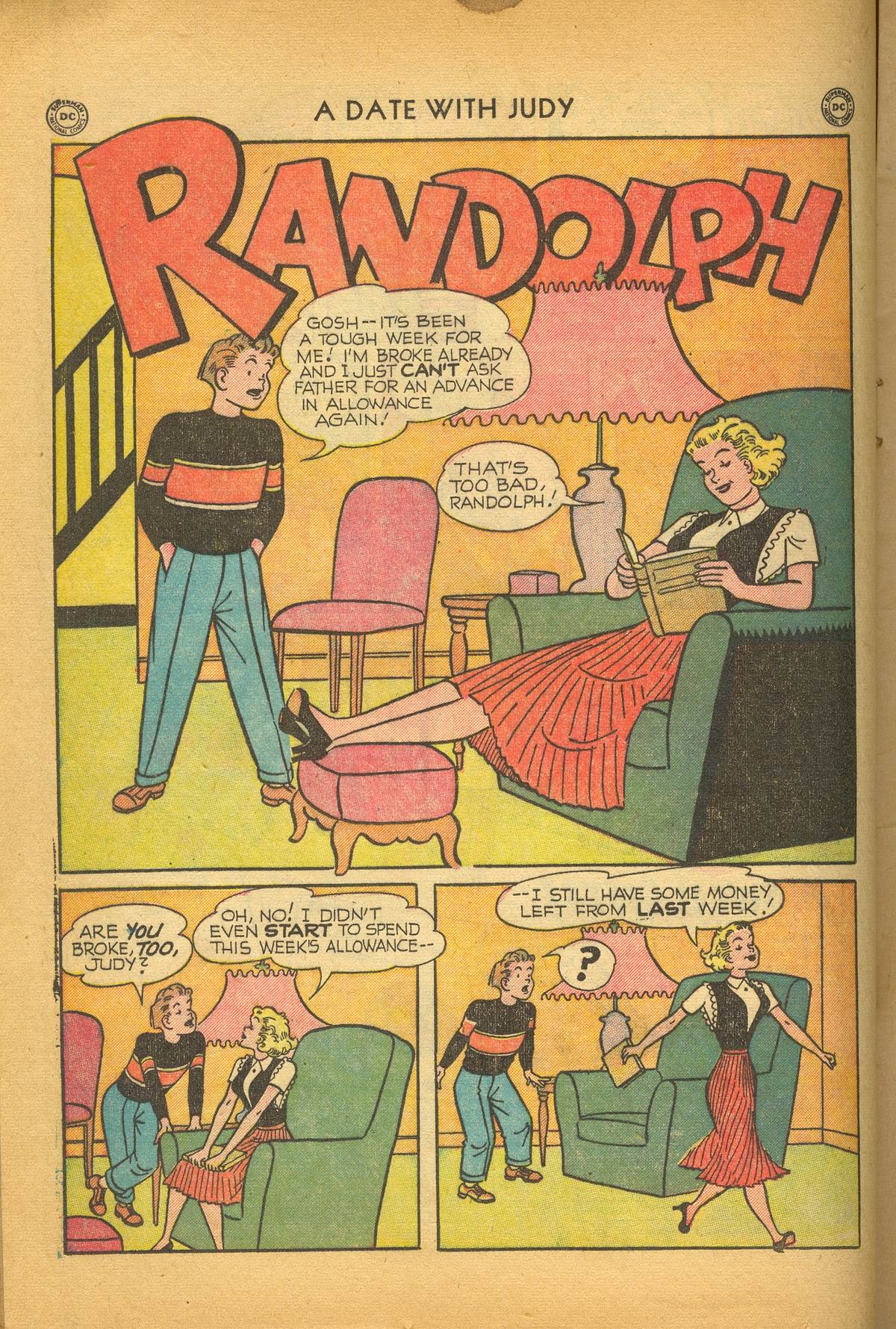 Read online A Date with Judy comic -  Issue #17 - 22