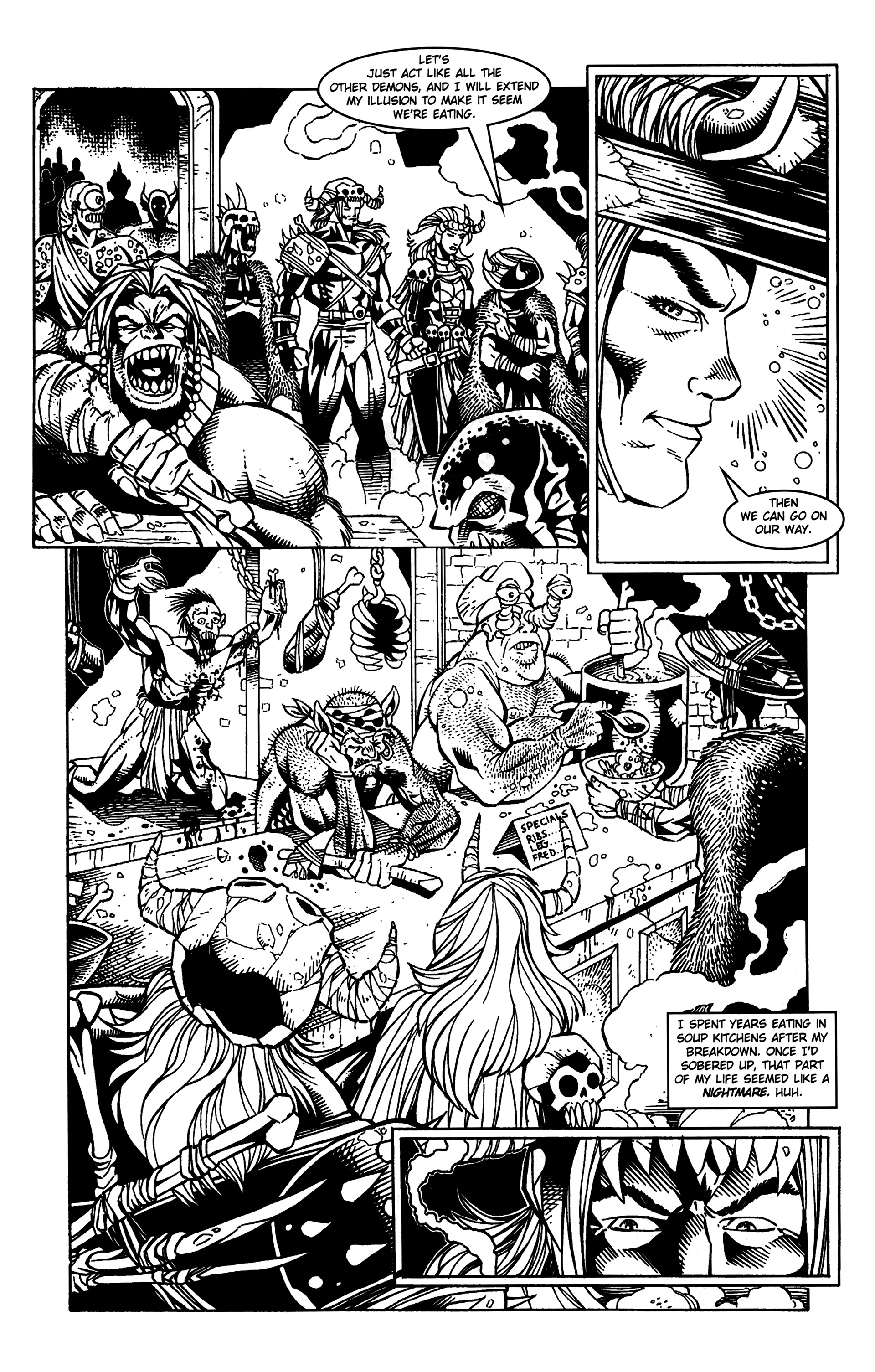 Read online Warrior Nun: Black & White comic -  Issue #14 - 6