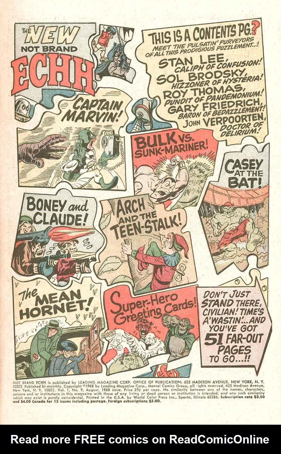 Read online Not Brand Echh comic -  Issue #9 - 3