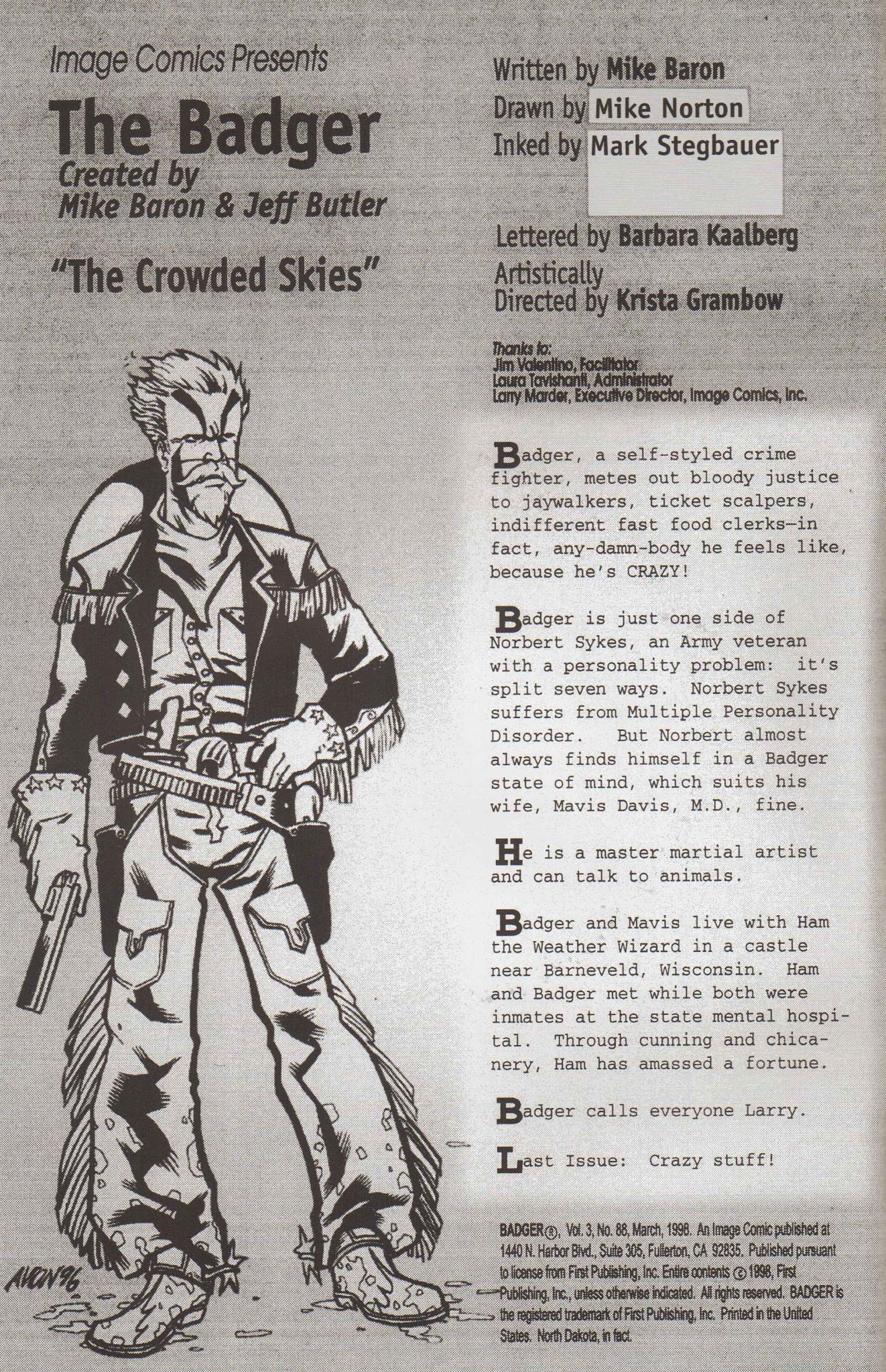 Read online The Badger (1997) comic -  Issue #11 - 2