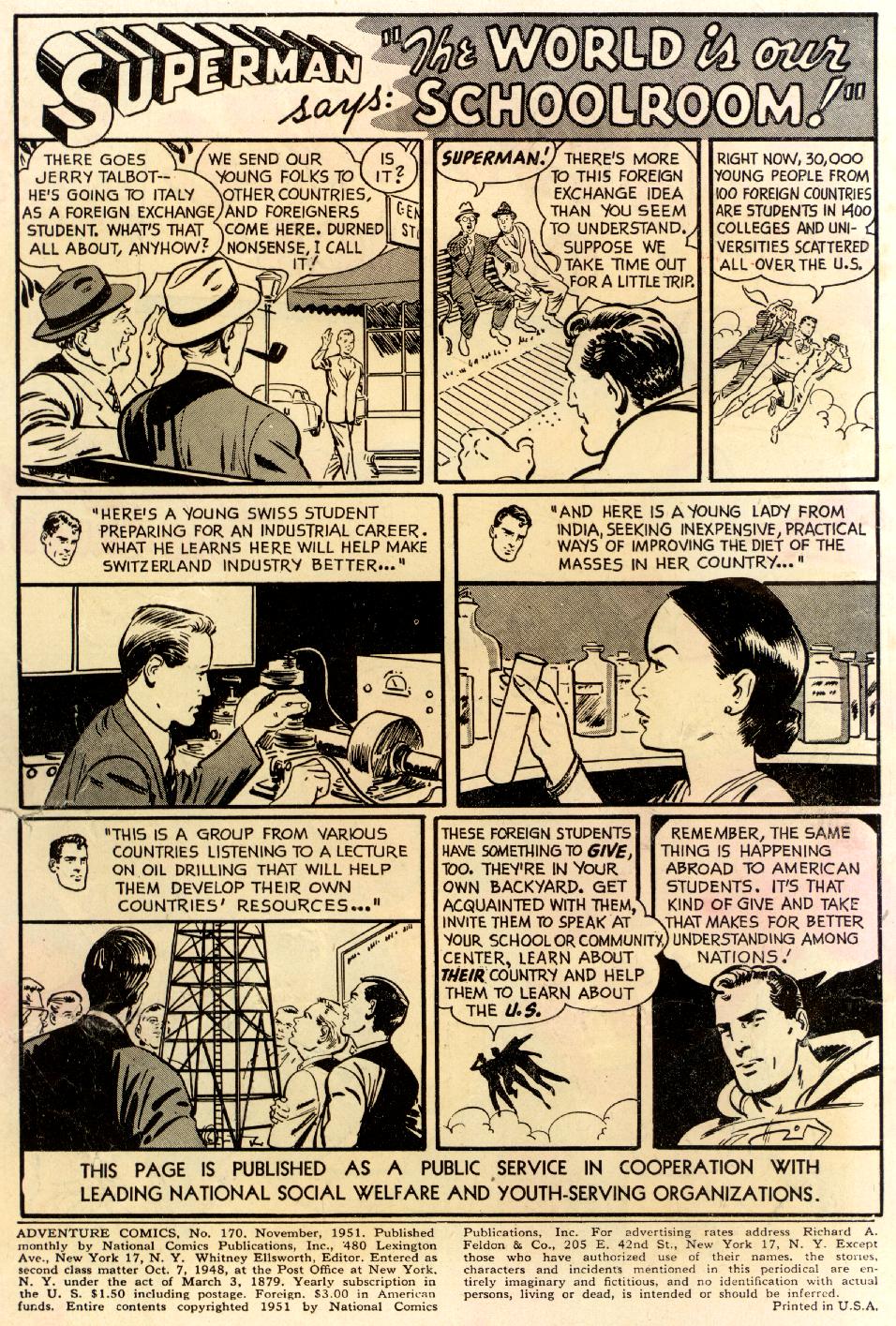 Adventure Comics (1938) issue 170 - Page 2