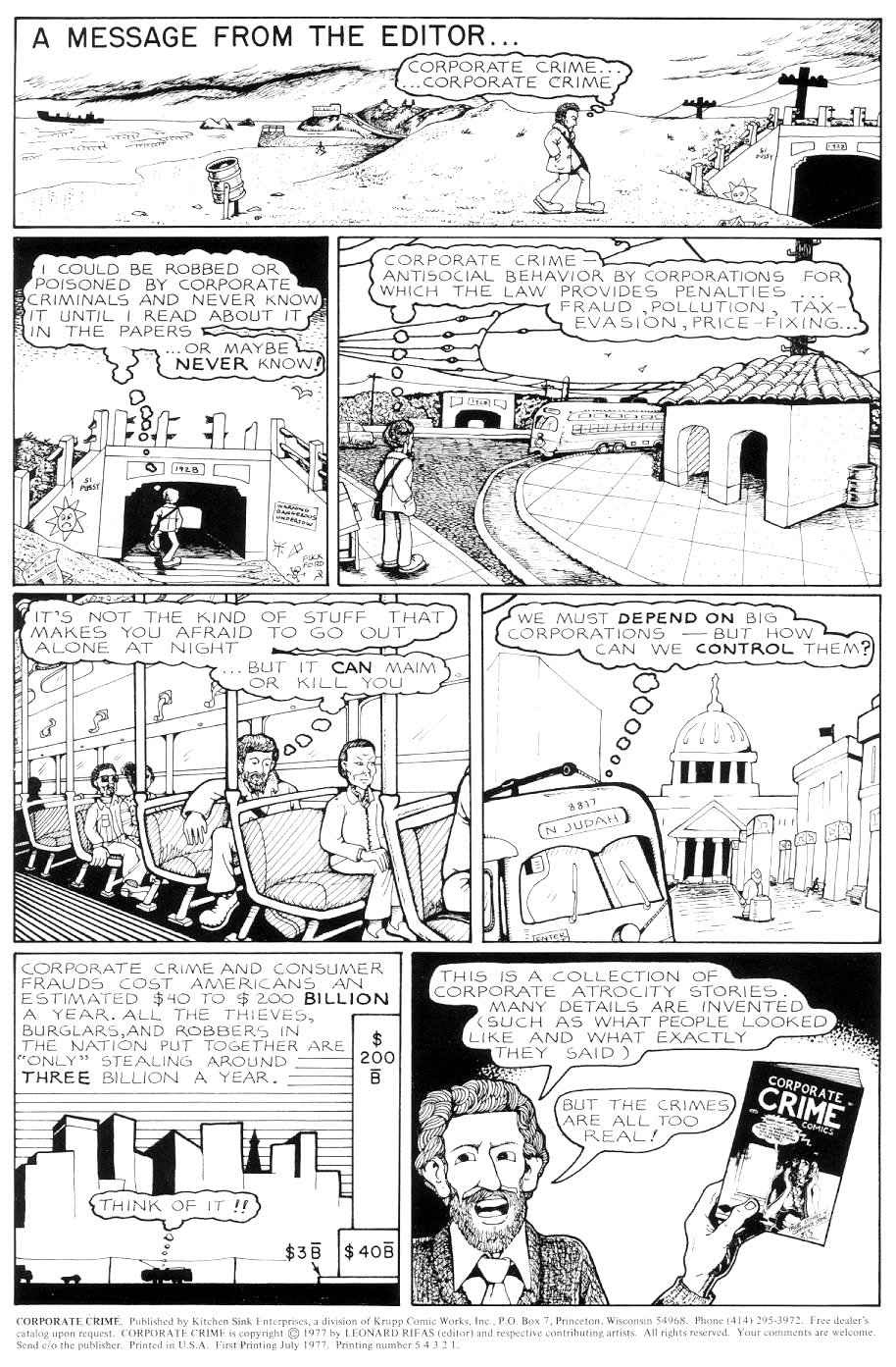 Read online Corporate Crime Comics comic -  Issue #1 - 2