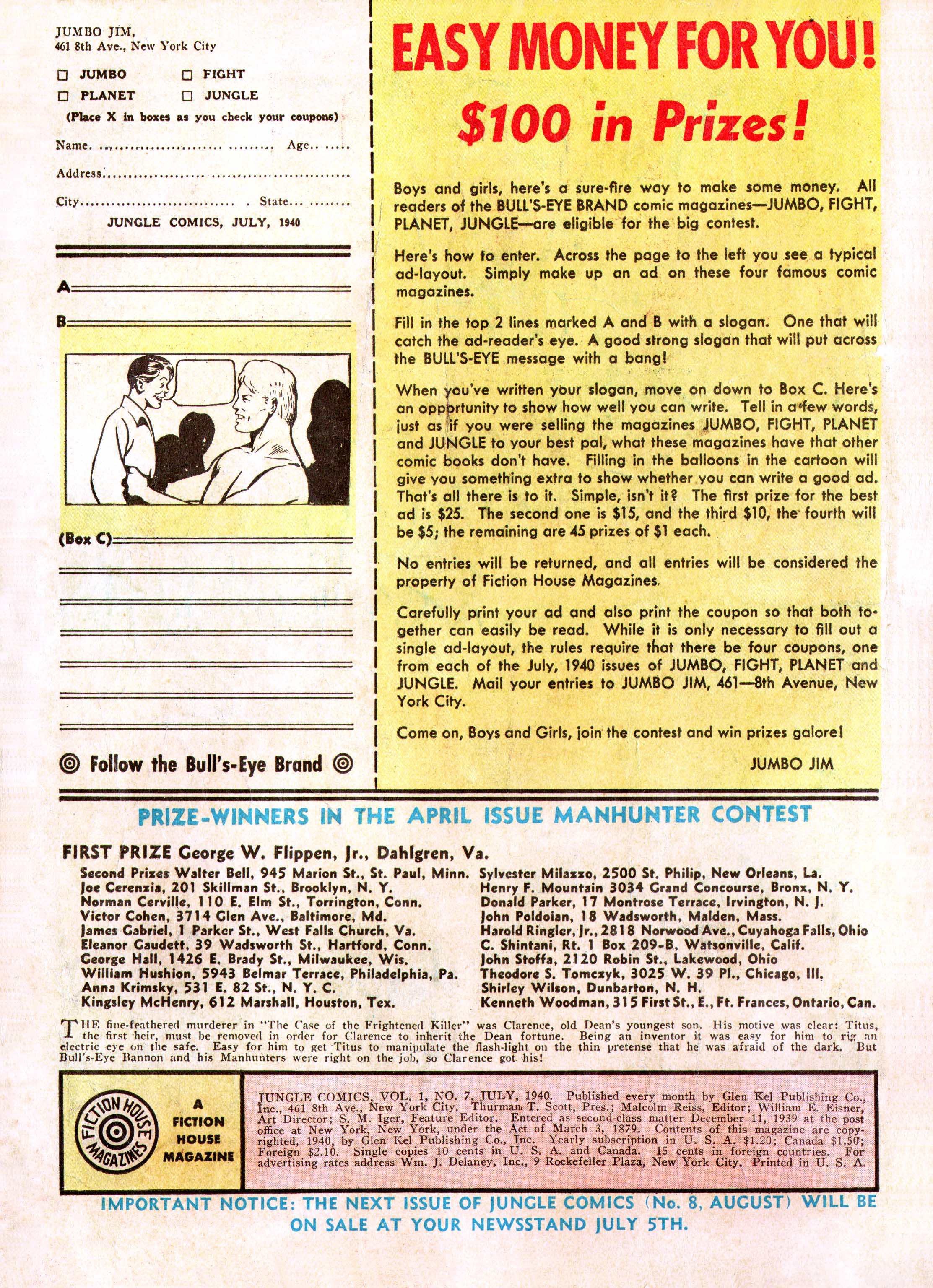 Read online Jungle Comics comic -  Issue #7 - 2