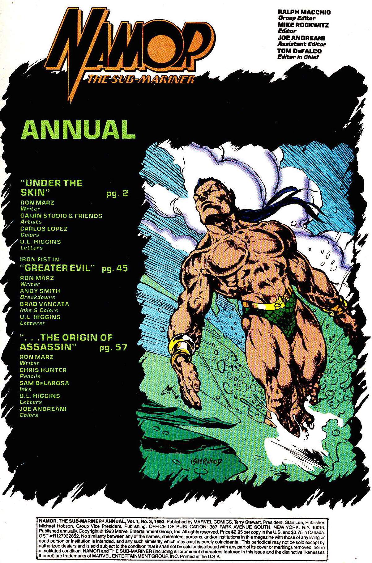 Read online Namor, The Sub-Mariner comic -  Issue # _Annual 3 - 2