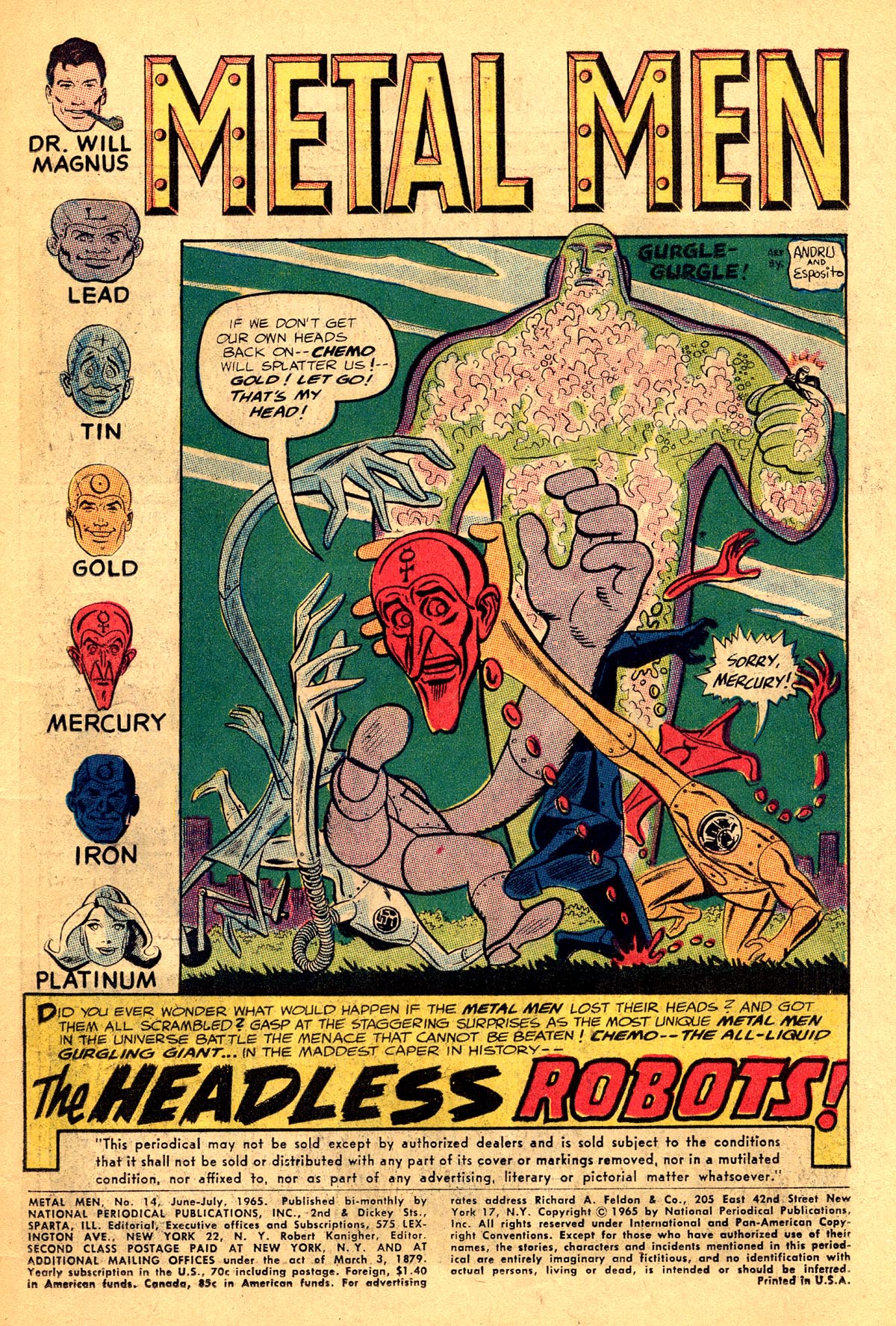 Metal Men (1963) Issue #14 #14 - English 3