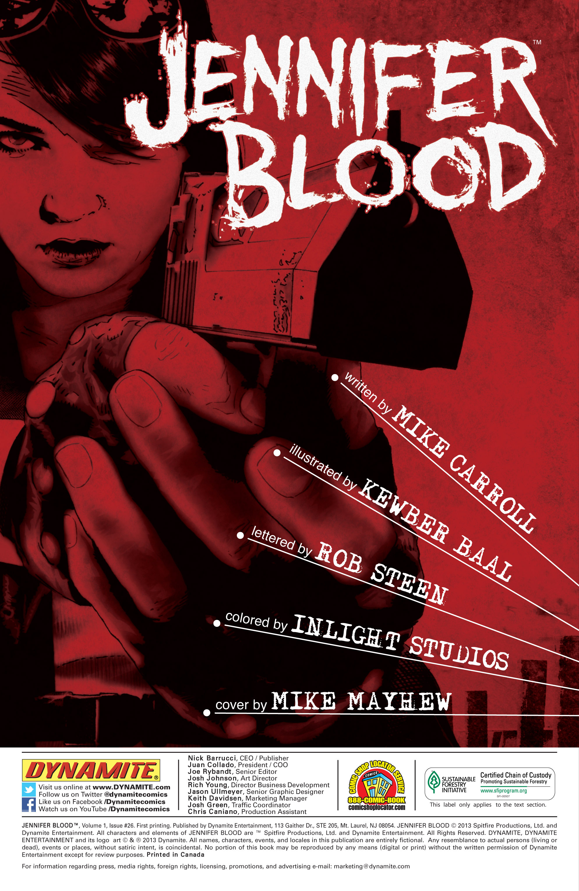 Read online Jennifer Blood comic -  Issue #26 - 2