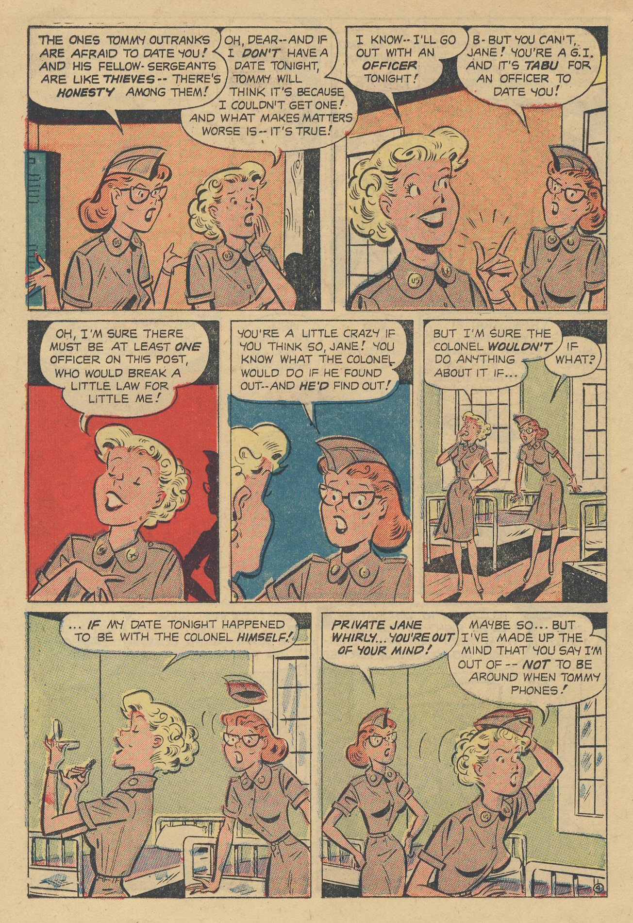 Read online G. I. Jane (1953) comic -  Issue #6 - 22