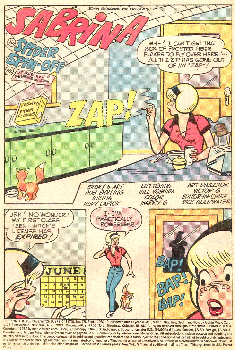 Read online Sabrina The Teenage Witch (1971) comic -  Issue #75 - 3