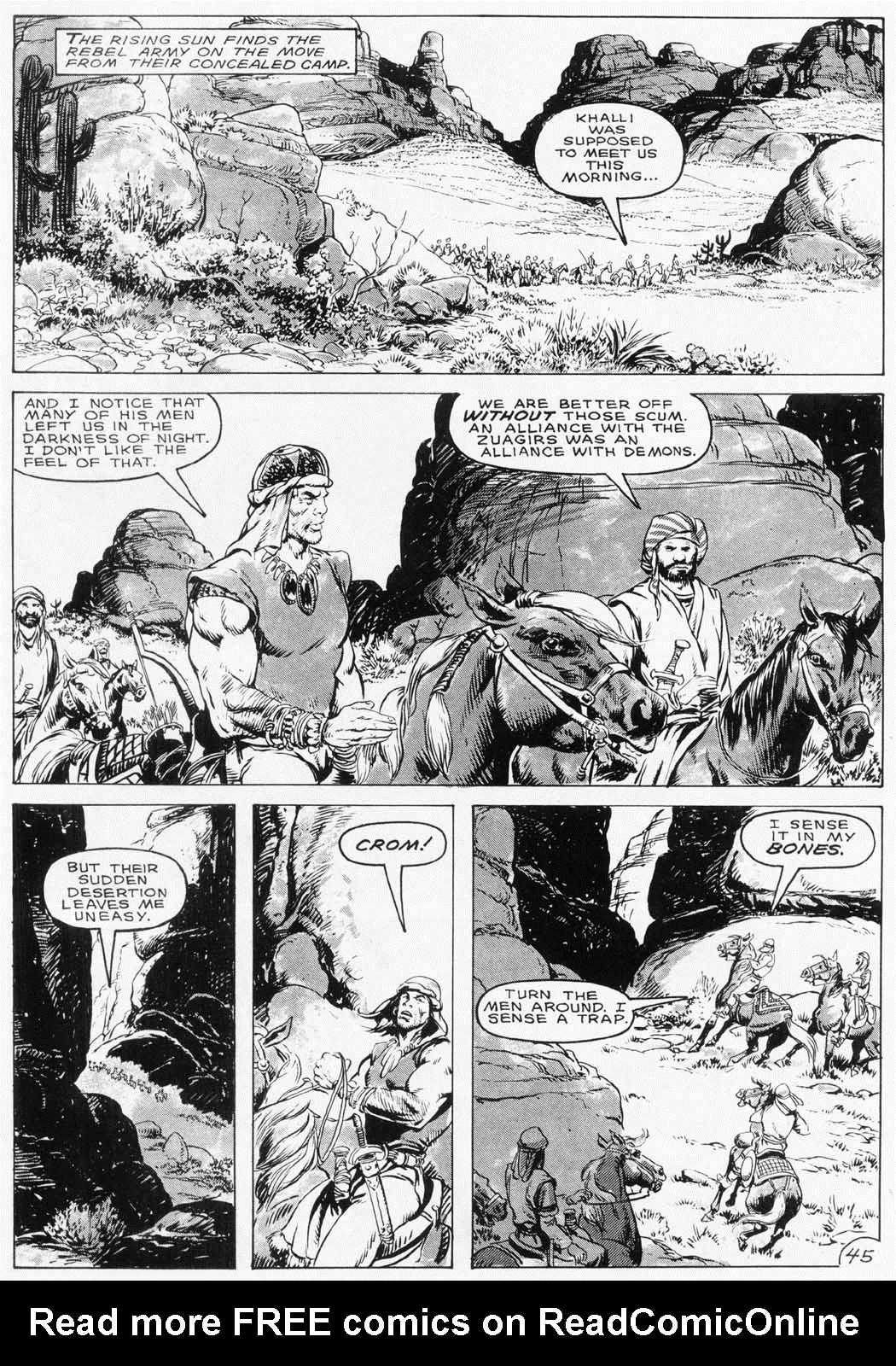 Read online The Savage Sword Of Conan comic -  Issue #153 - 47