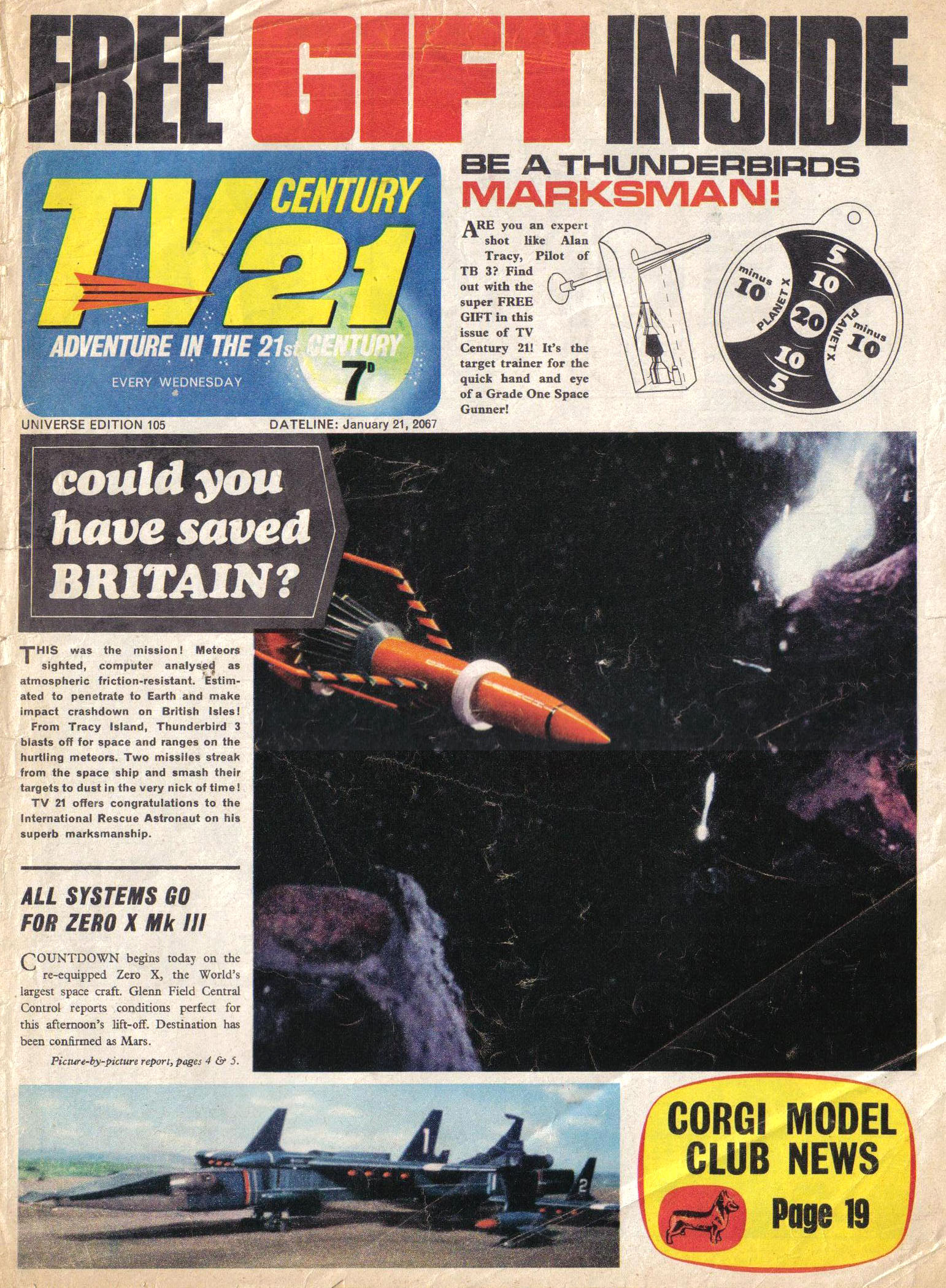 Read online TV Century 21 (TV 21) comic -  Issue #105 - 1