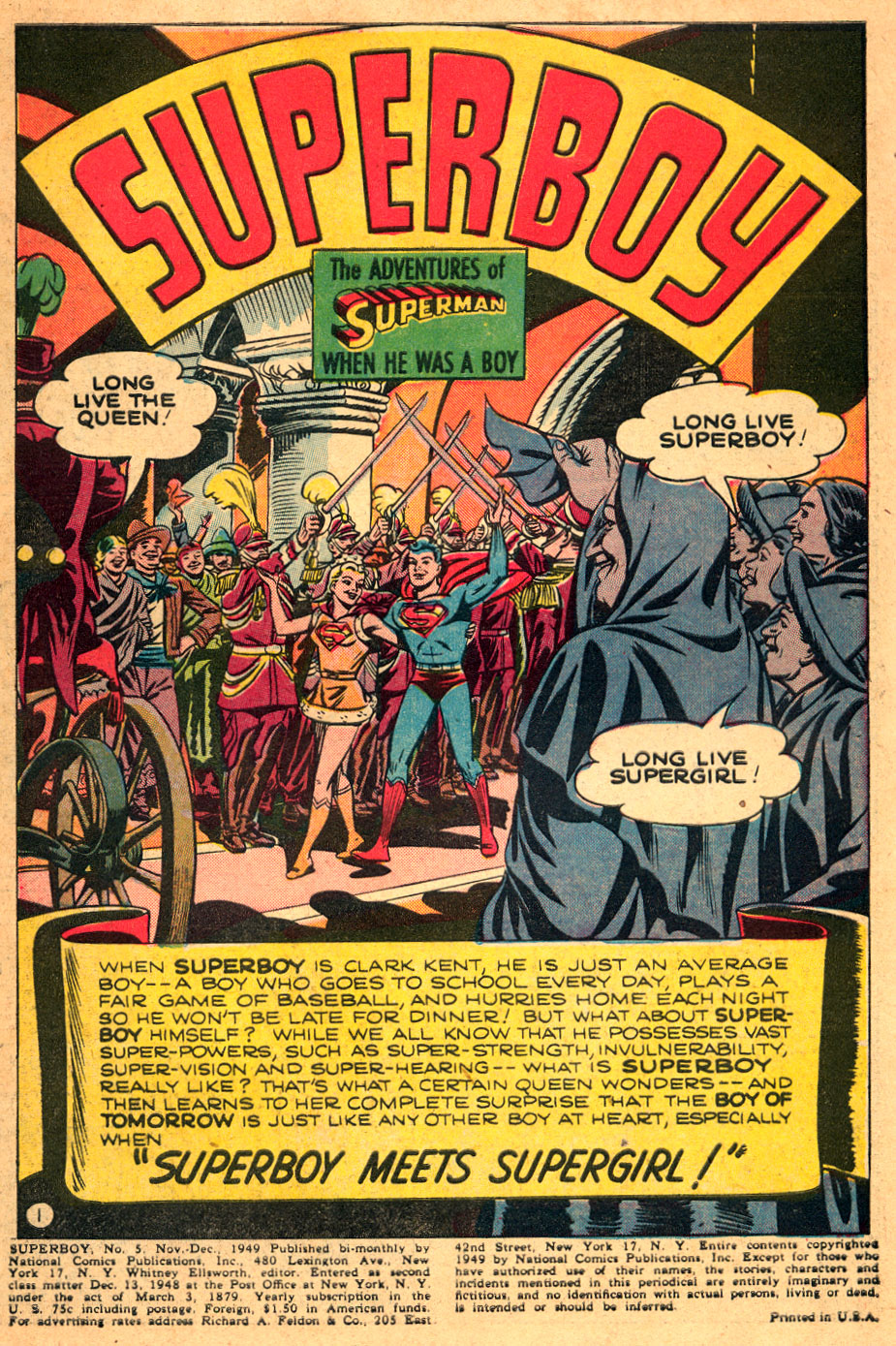 Read online Superboy (1949) comic -  Issue #5 - 2