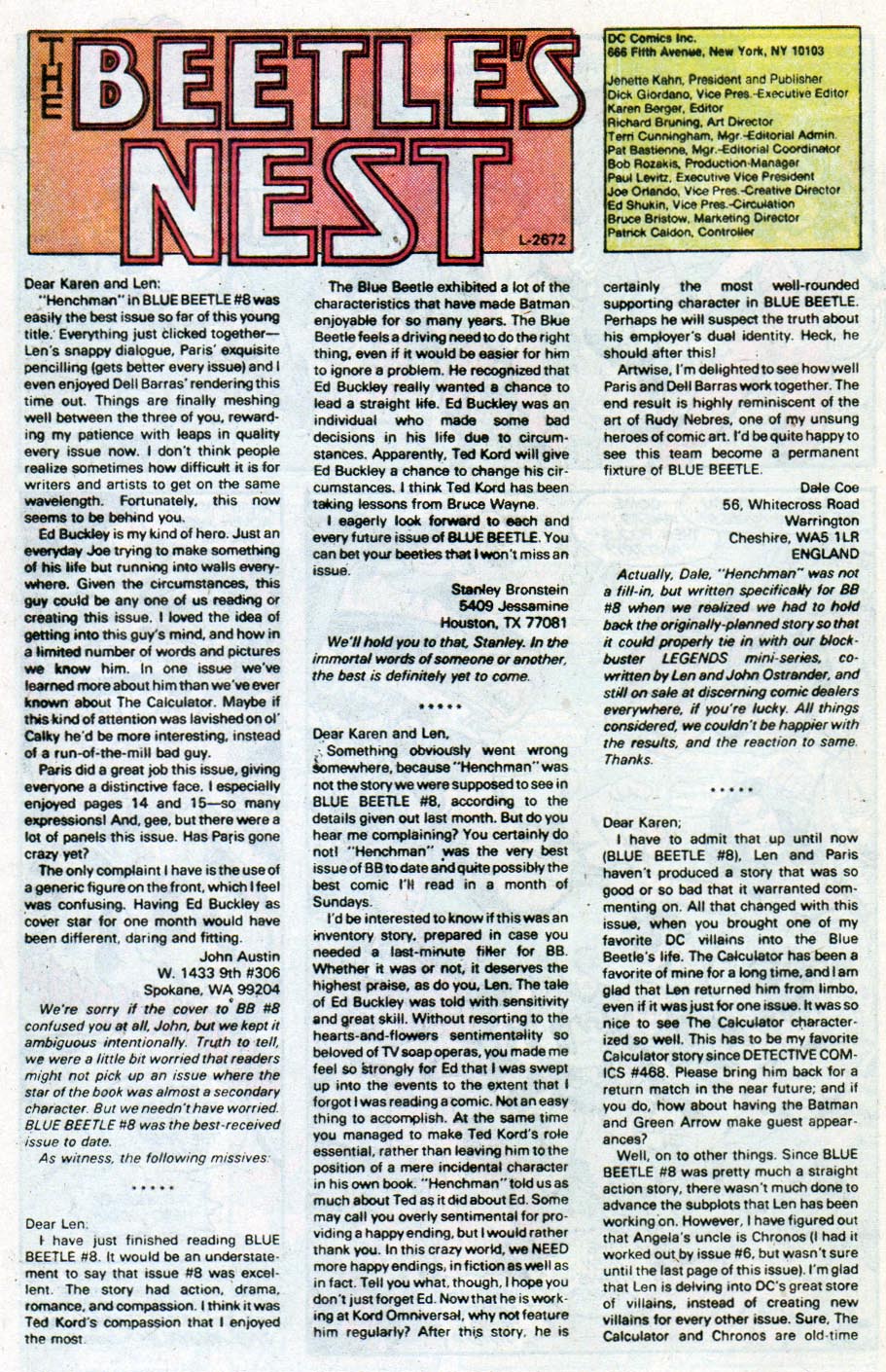 Read online Blue Beetle (1986) comic -  Issue #11 - 24