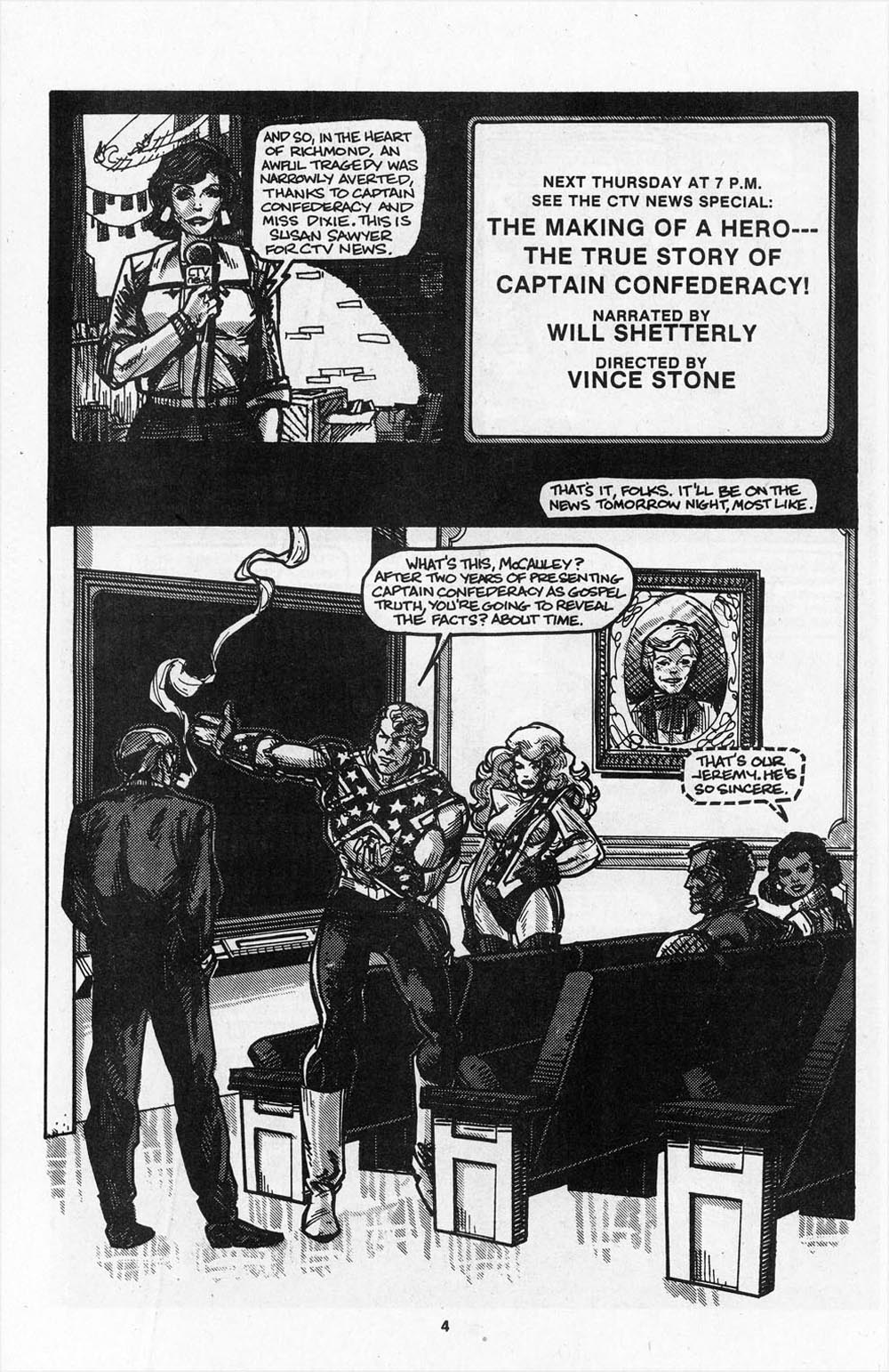 Read online Captain Confederacy (1986) comic -  Issue #0 - 6