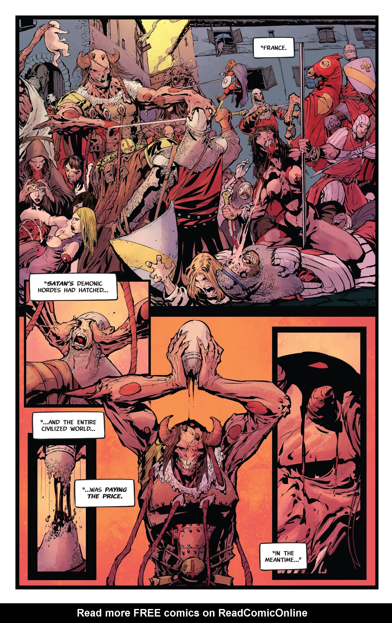 Read online Pestilence: A Story of Satan comic -  Issue #5 - 7