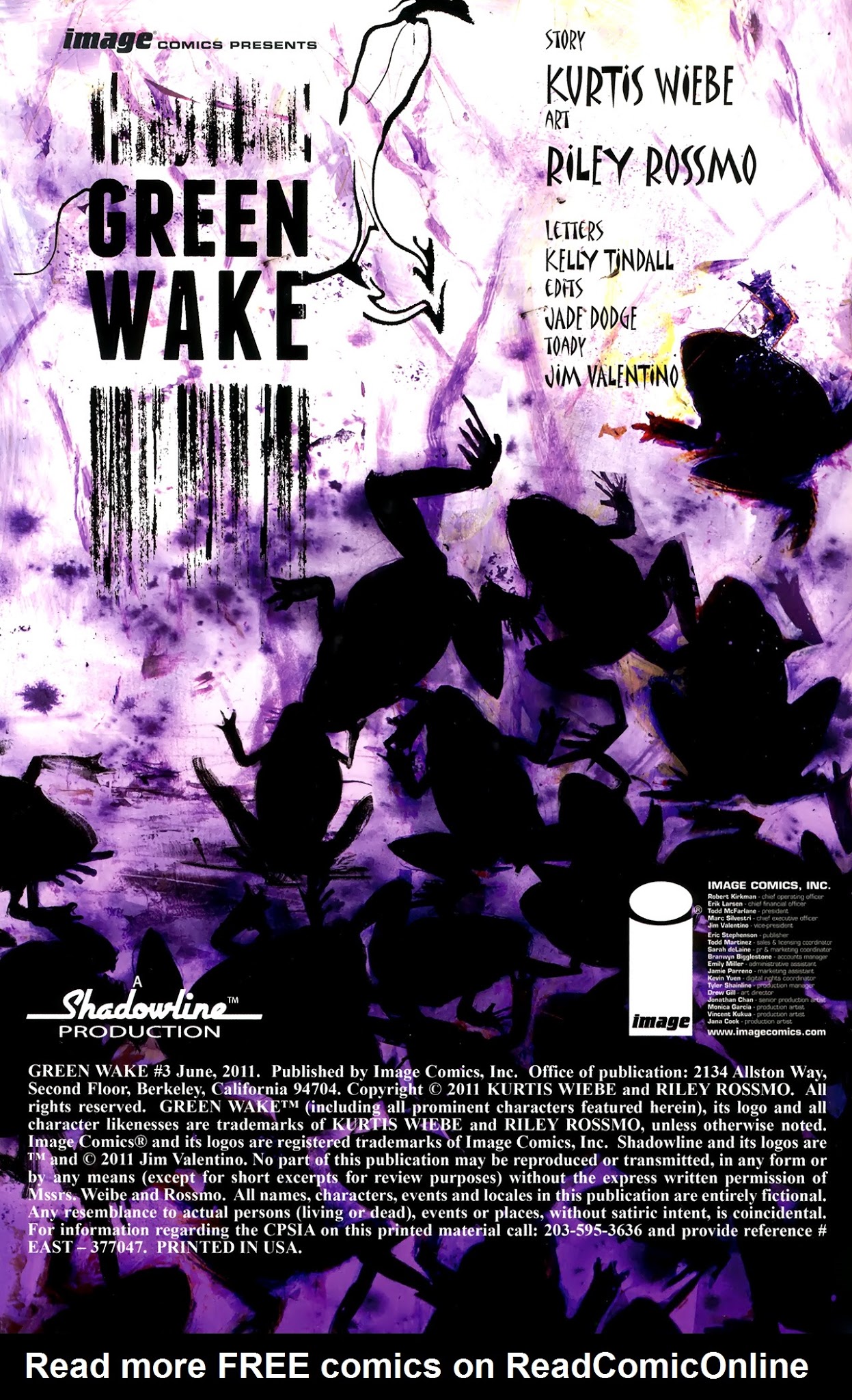 Read online Green Wake comic -  Issue #3 - 2