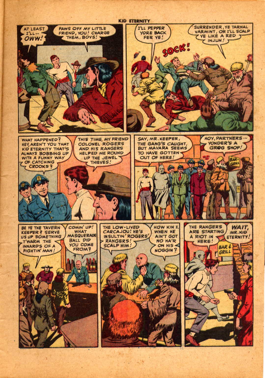 Read online Kid Eternity (1946) comic -  Issue #6 - 9