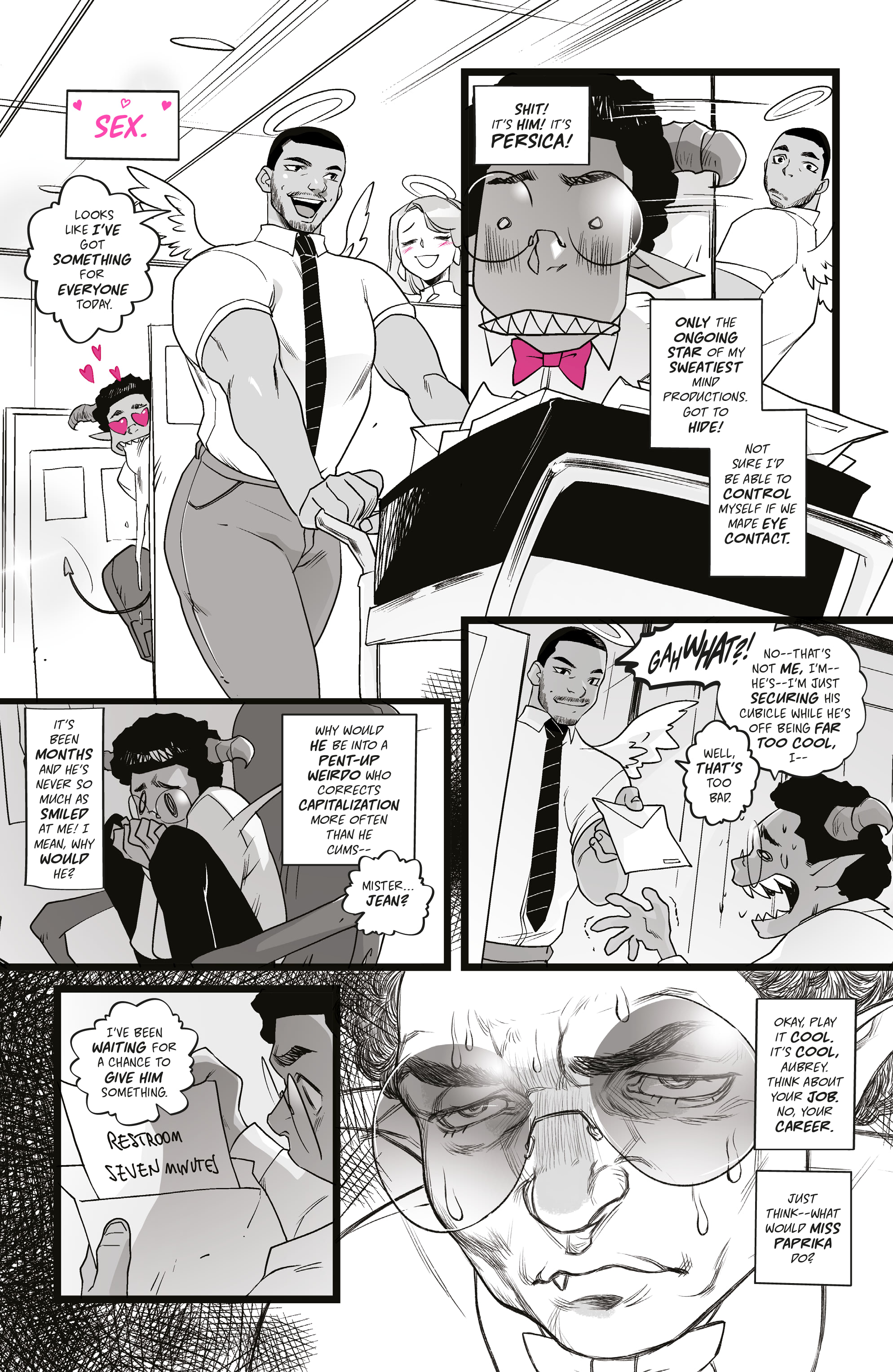 Read online Mirka Andolfo's Sweet Paprika: Black White & Pink (One-Shot) comic -  Issue # Full - 20