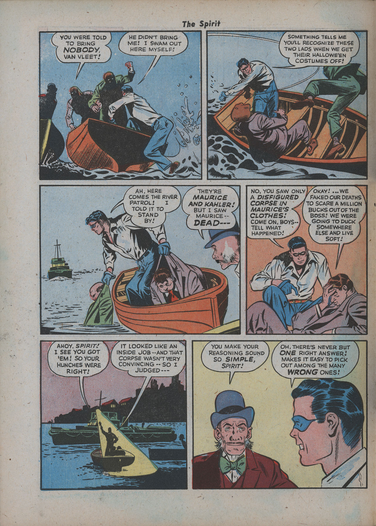 Read online The Spirit (1944) comic -  Issue #15 - 34